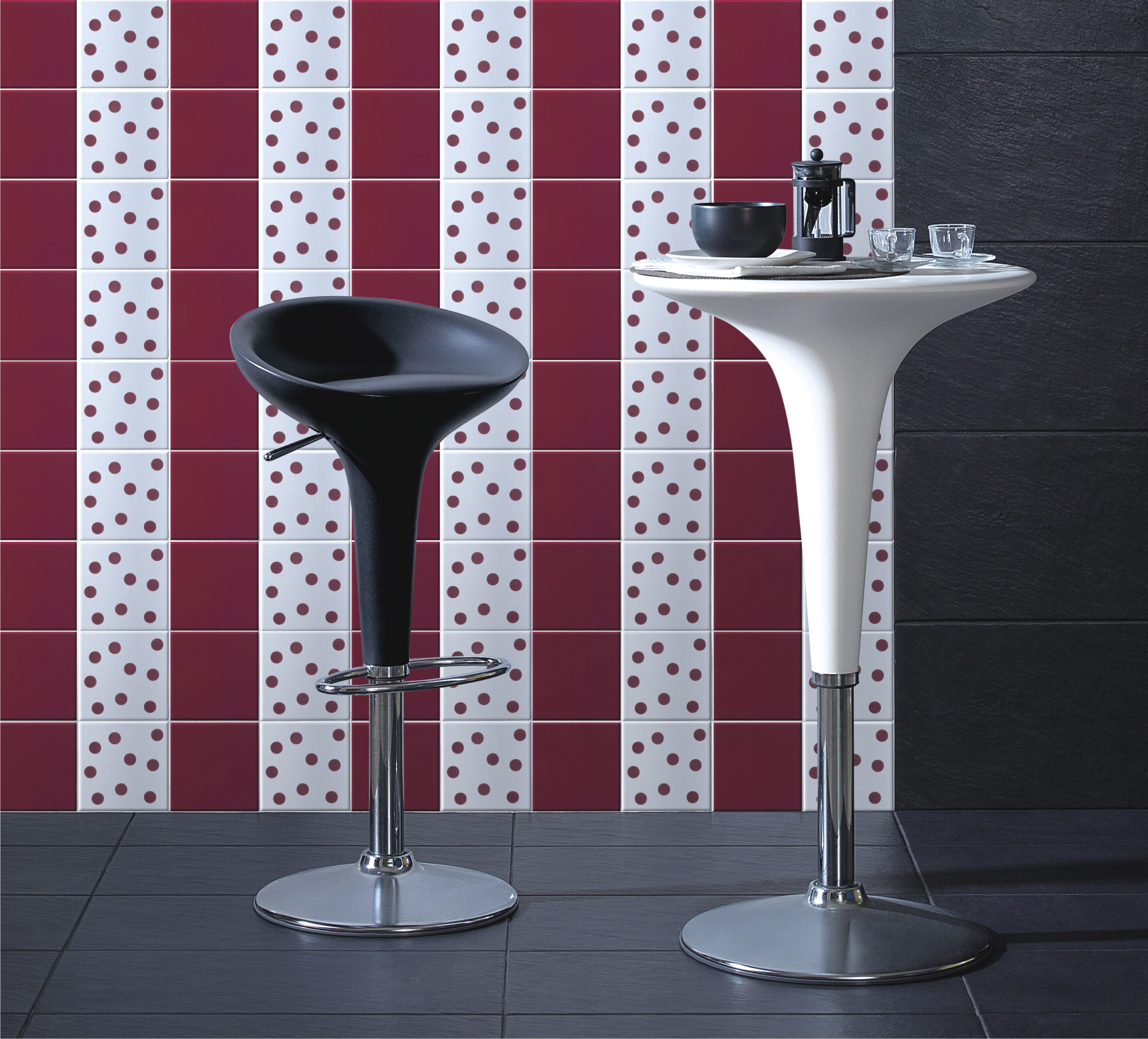 Seinälaatta Cello Primus 660.0 15x15 viininpunainen kiiltävä 1,5m²