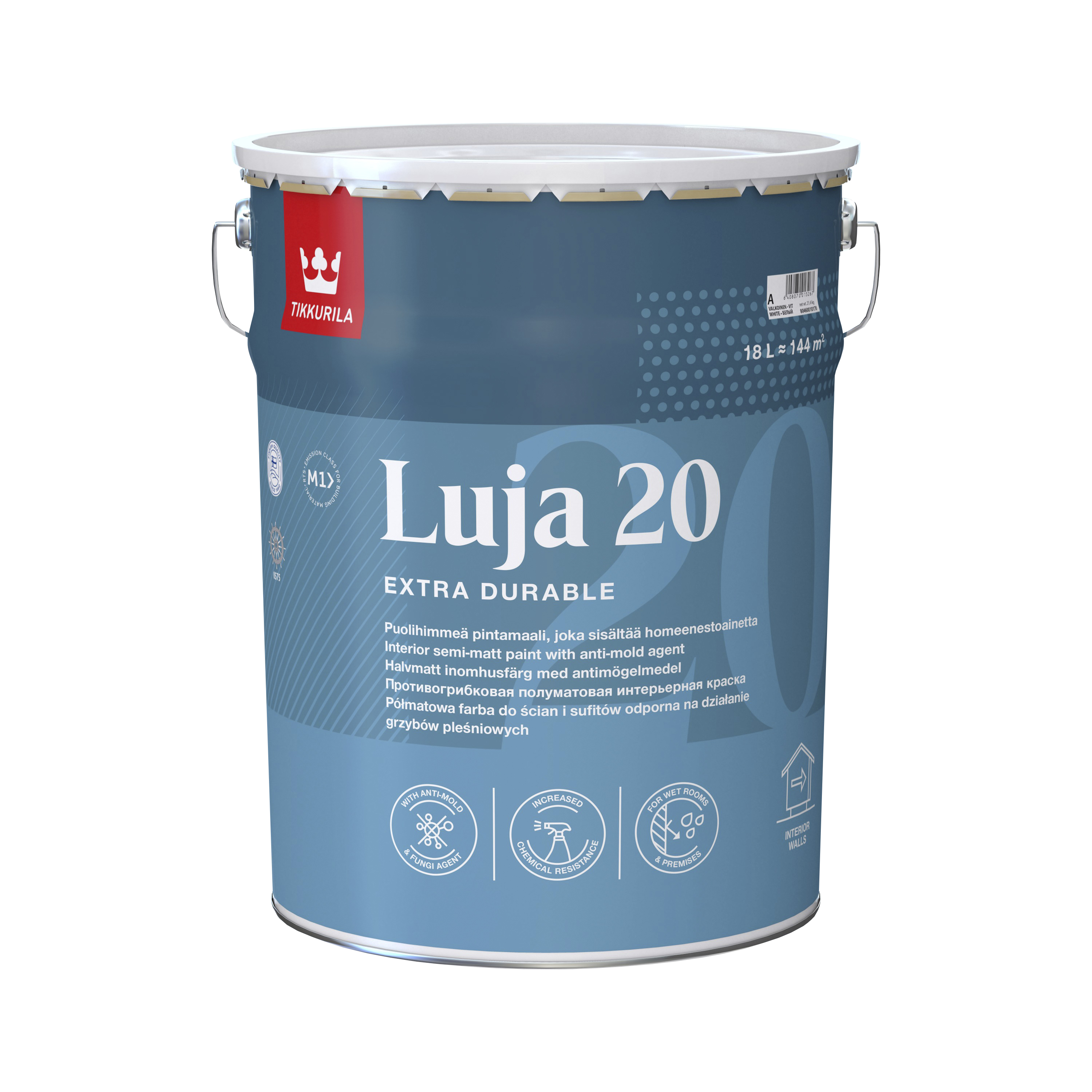 Luja 20 Pintamaali puolihimmeä 18l C sävytettävä