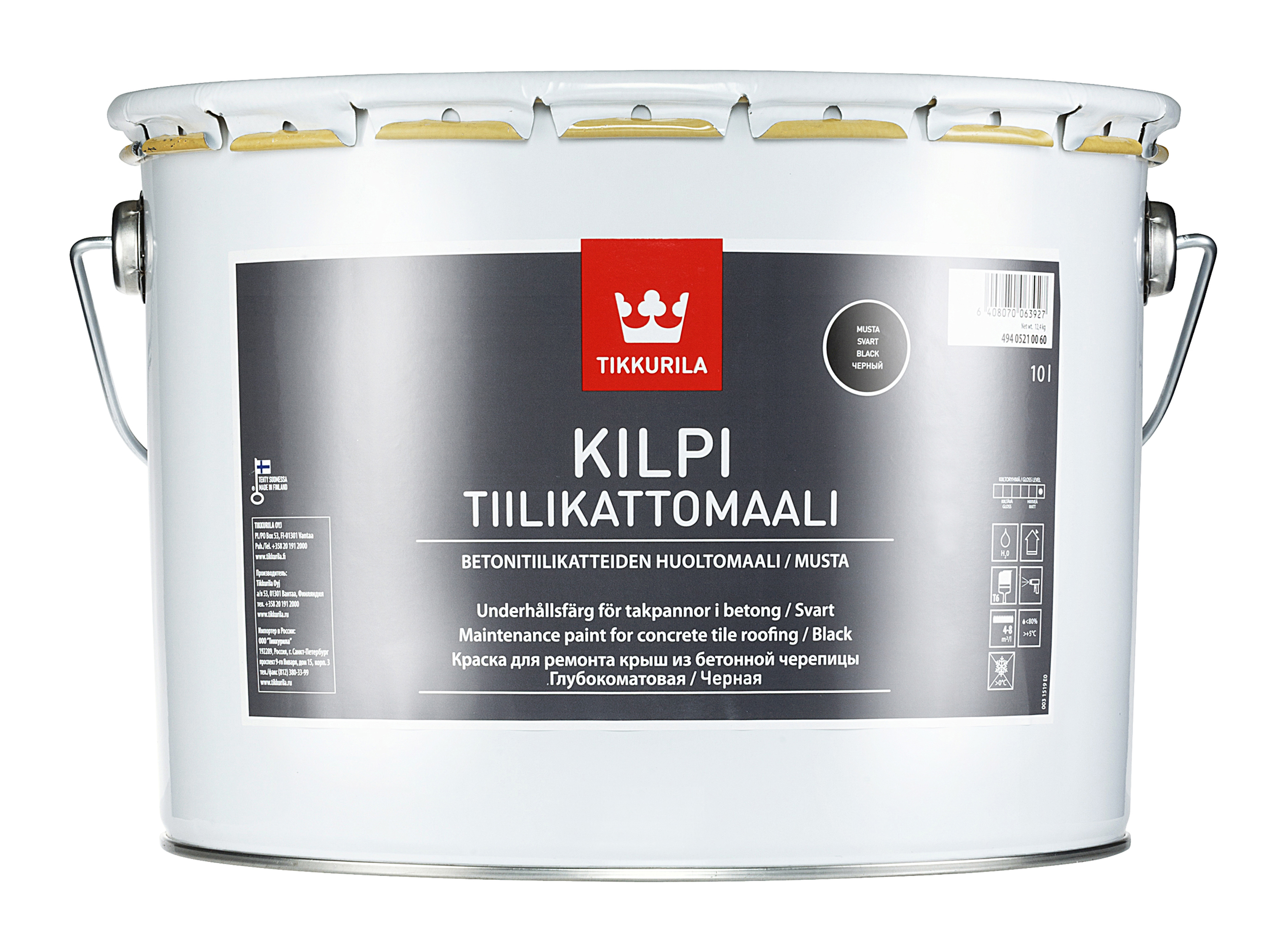 kilpi-tiilikattomaali-10l-tummanharmaa-k-rauta