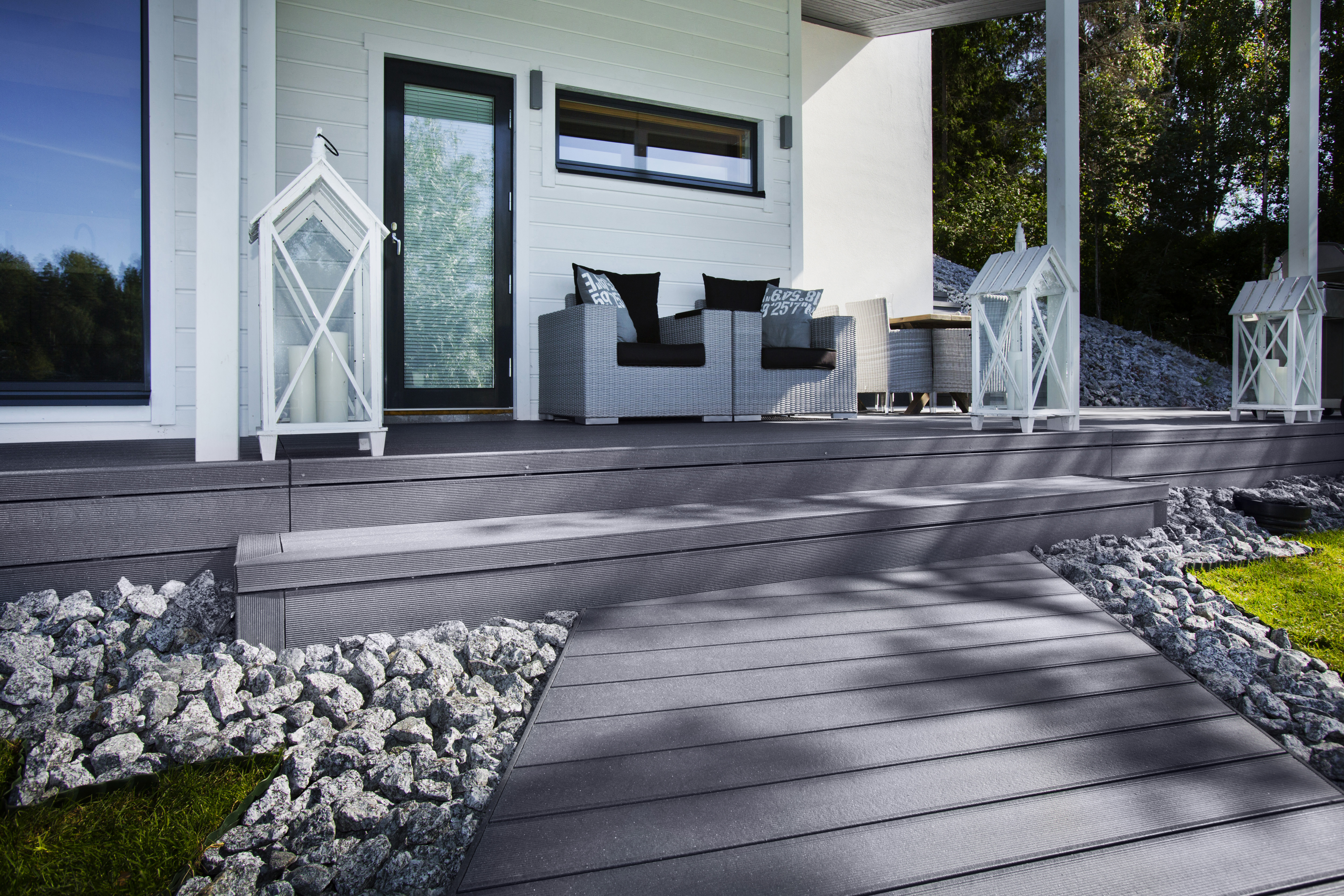 Terassilauta UPM ProFi Deck 28x150x4000 kivenharmaa