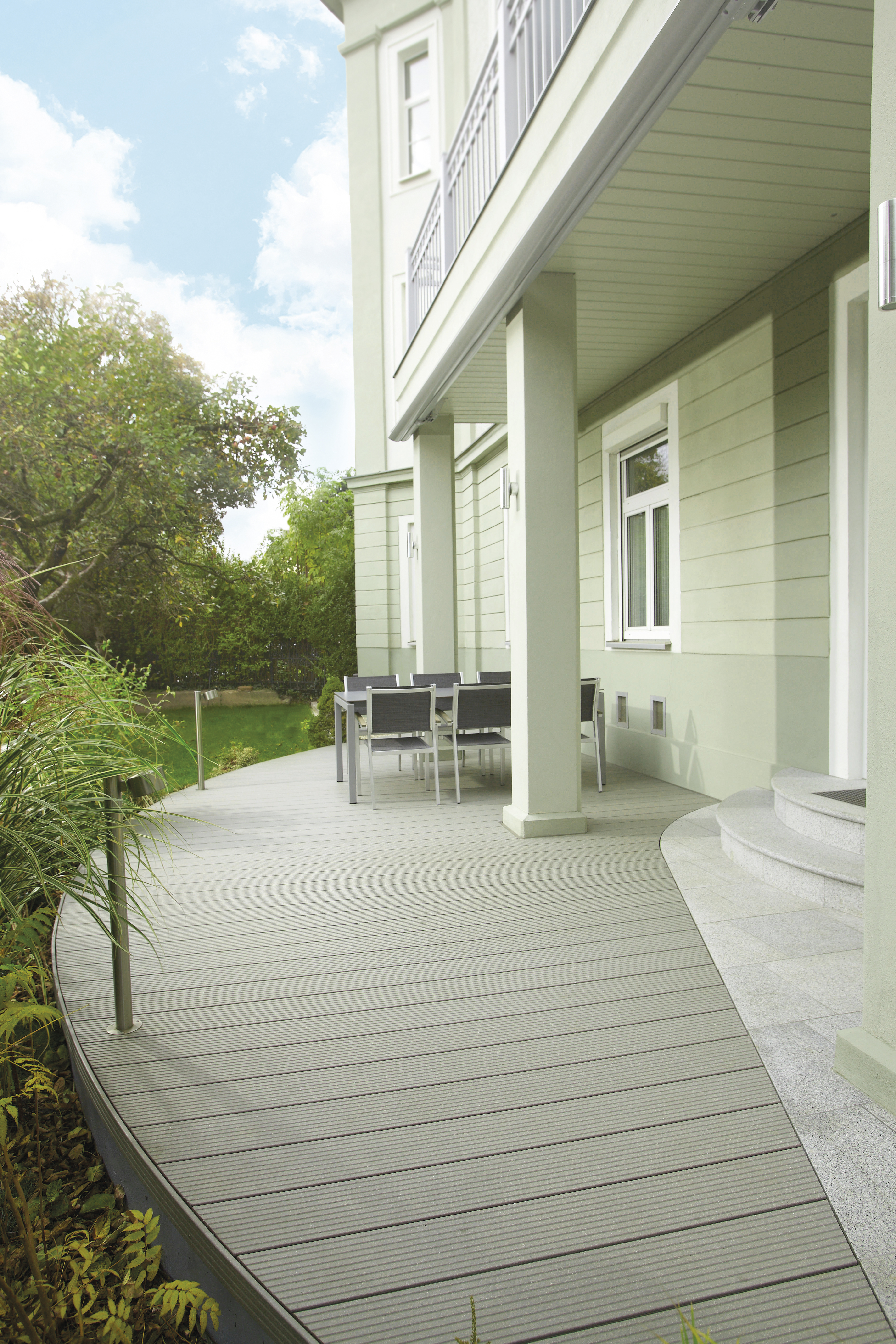 Terassilauta UPM ProFi Deck hopeanvihreä 28x150x4000