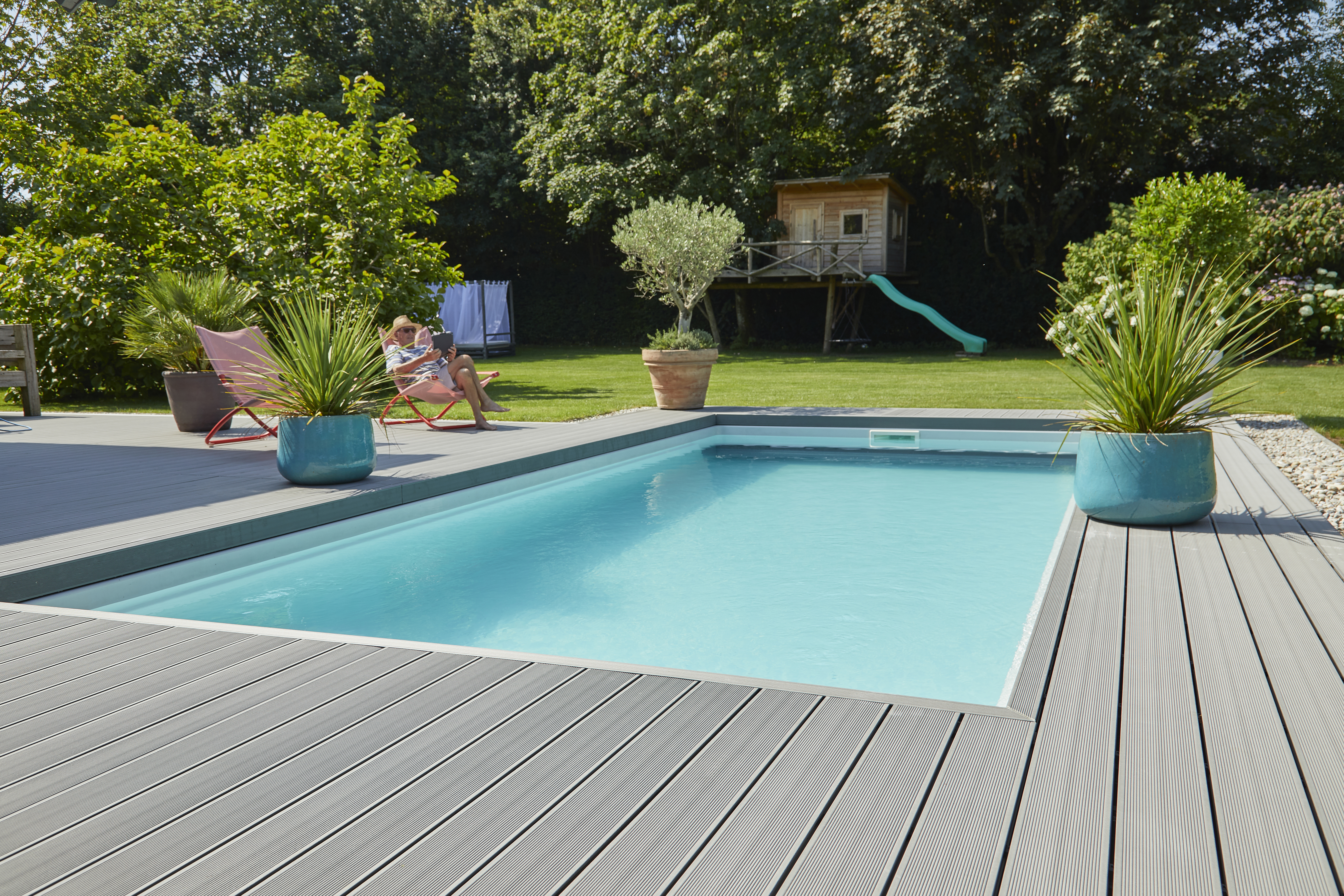 Terassilauta UPM ProFi Deck hopeanvihreä 28x150x4000