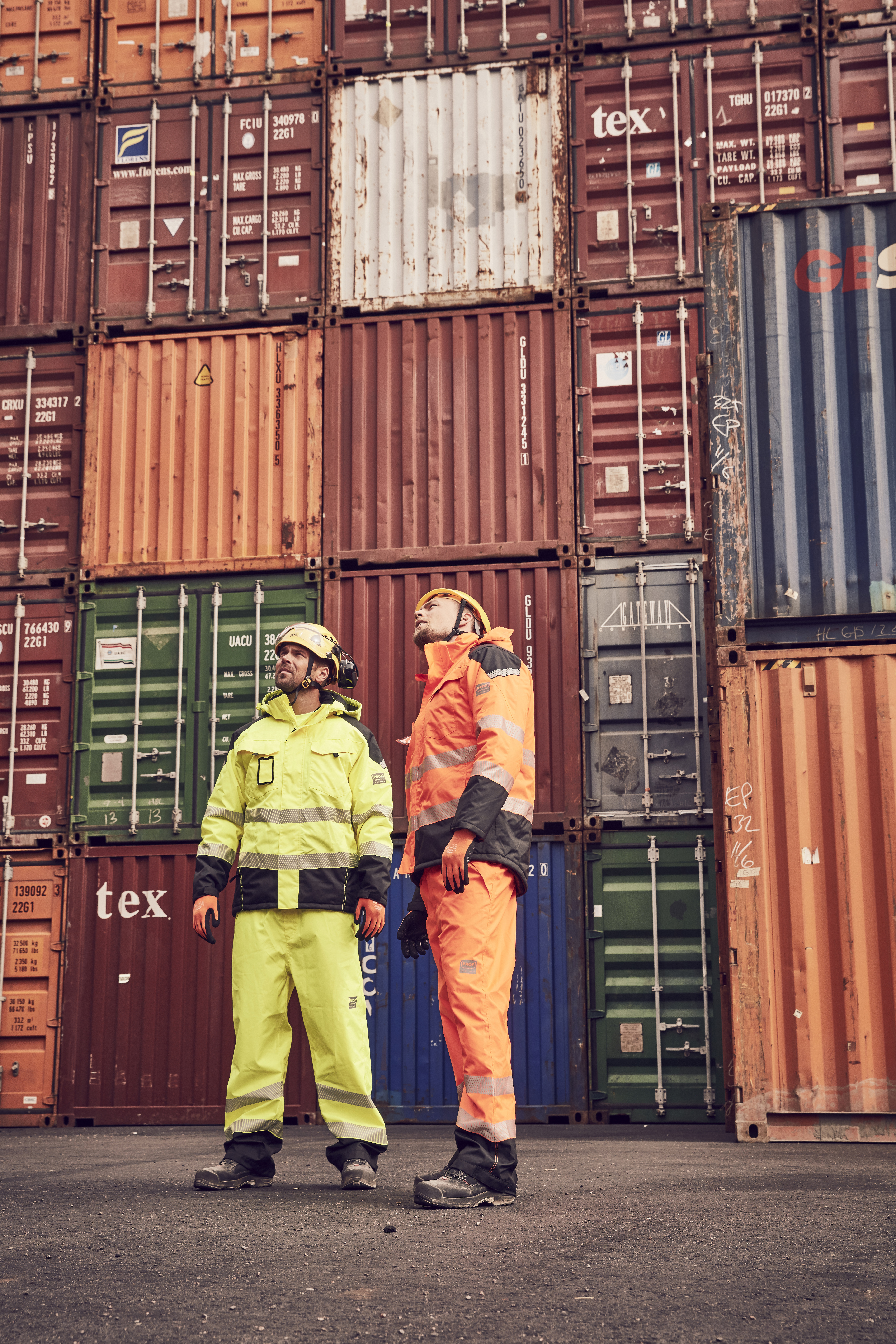 Kuorihousut PROF Hi-Vis oranssi koko L