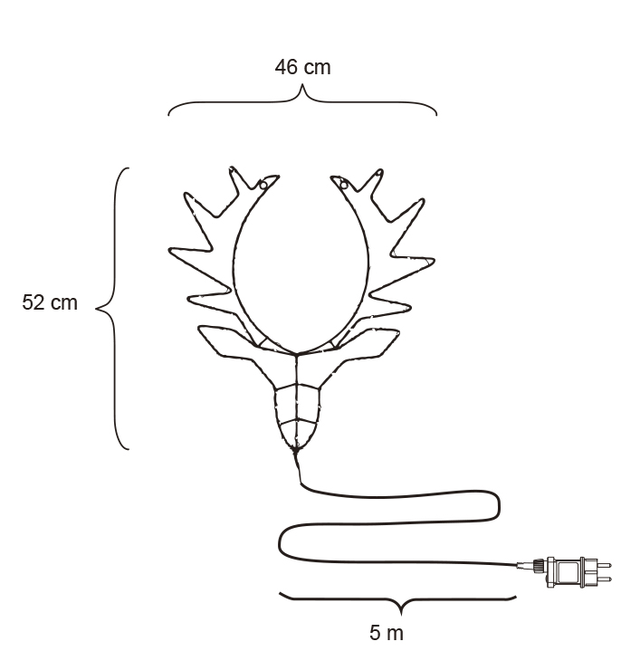 Ren Cello Led 52 Cm Ip44 K Rauta