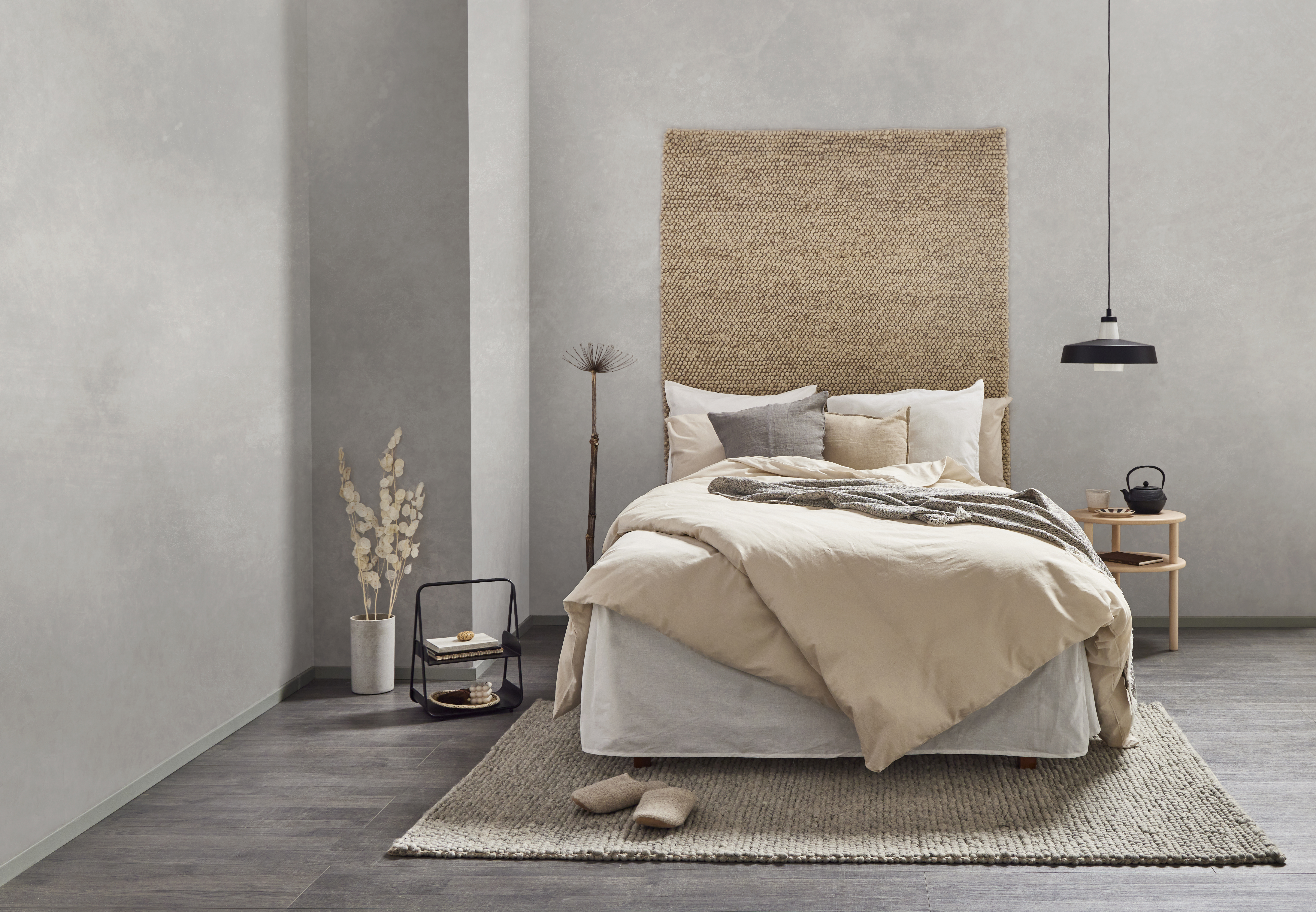 Villamatto Cello Pompula 160x230cm luonnonvalkoinen