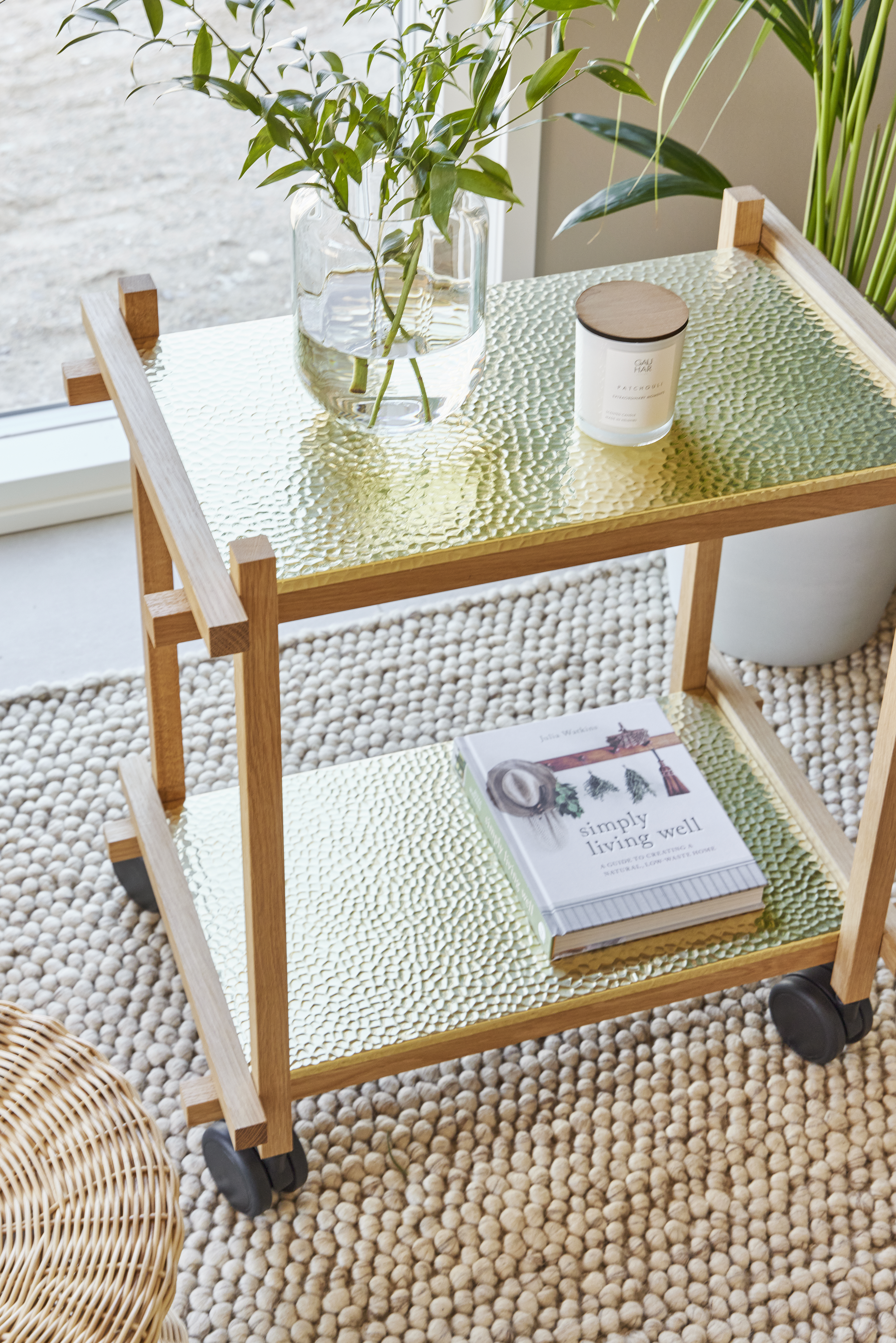 Villamatto Cello Pompula 160x230cm luonnonvalkoinen