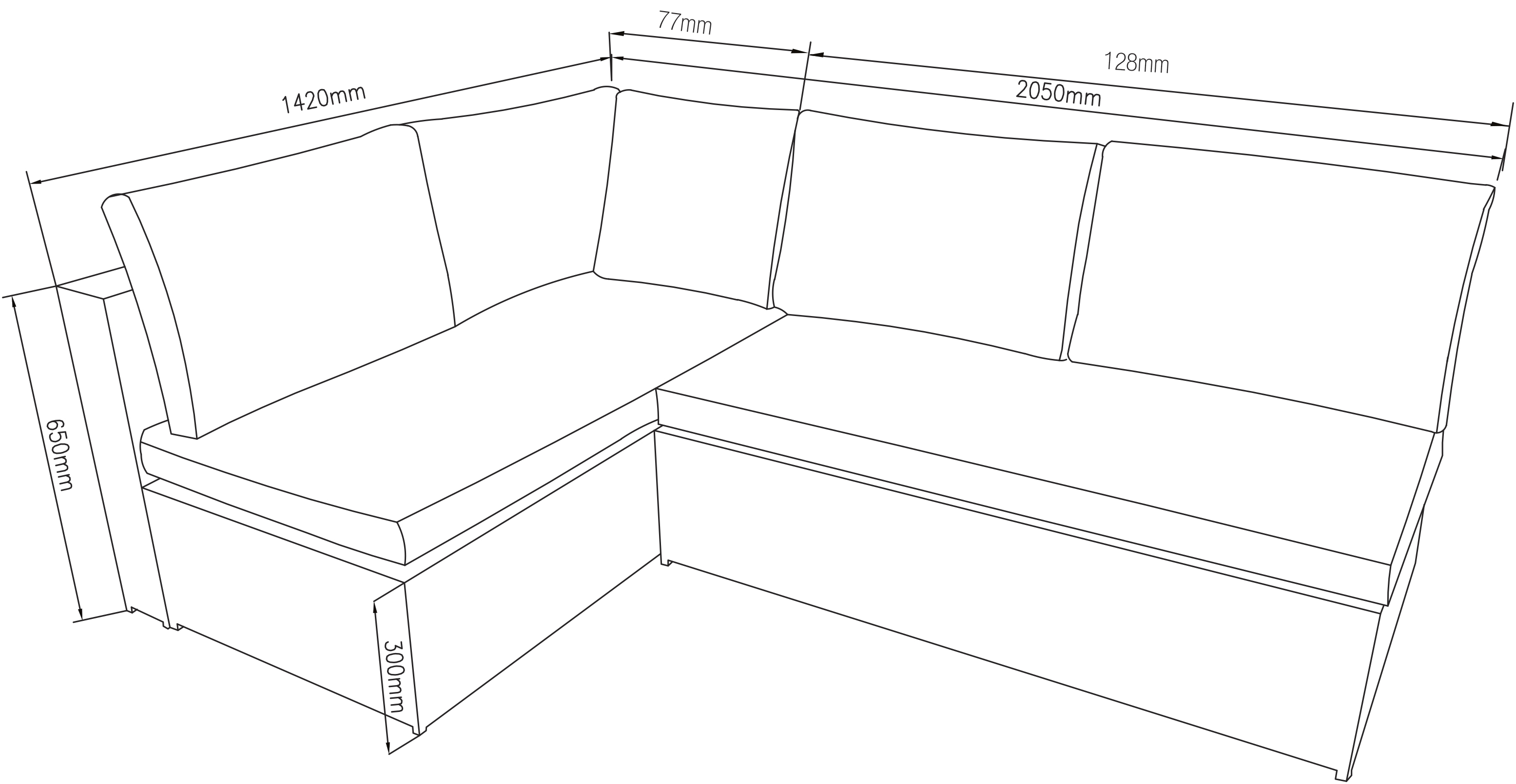 Kulmasohva Cello Toulon