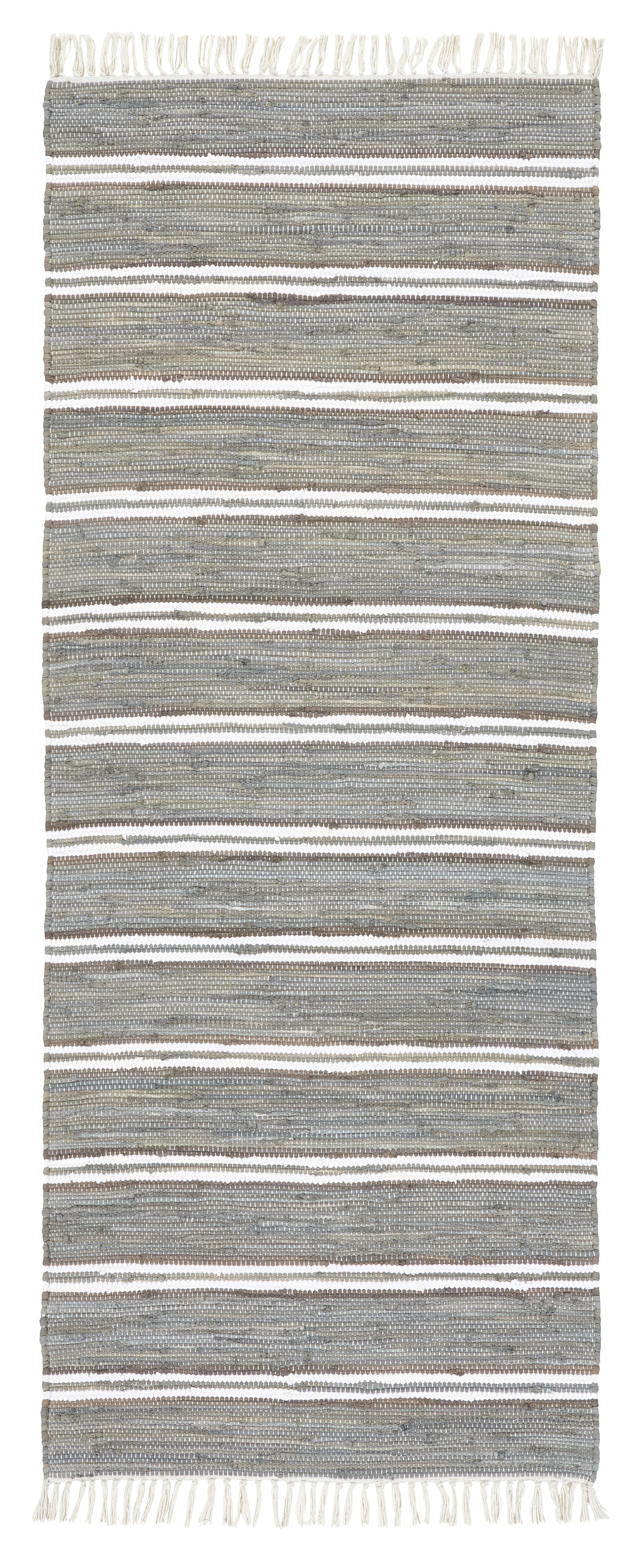 Minna puuvillaräsymatto harmaa 80x200cm