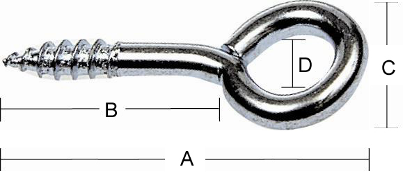 Skruvögla m8