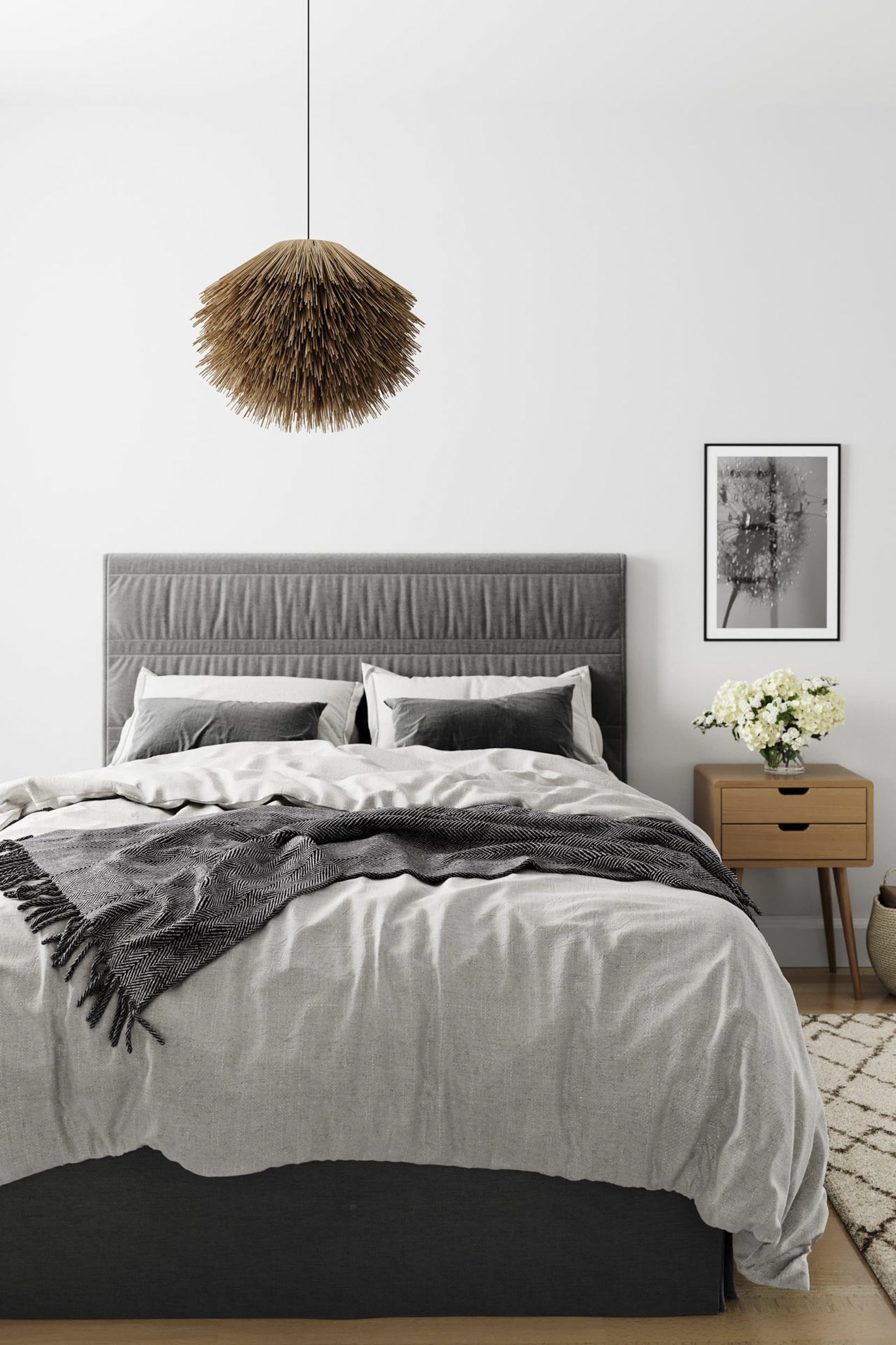 Riippuvalaisin By Rydéns Bali musta/luonnonvärinen