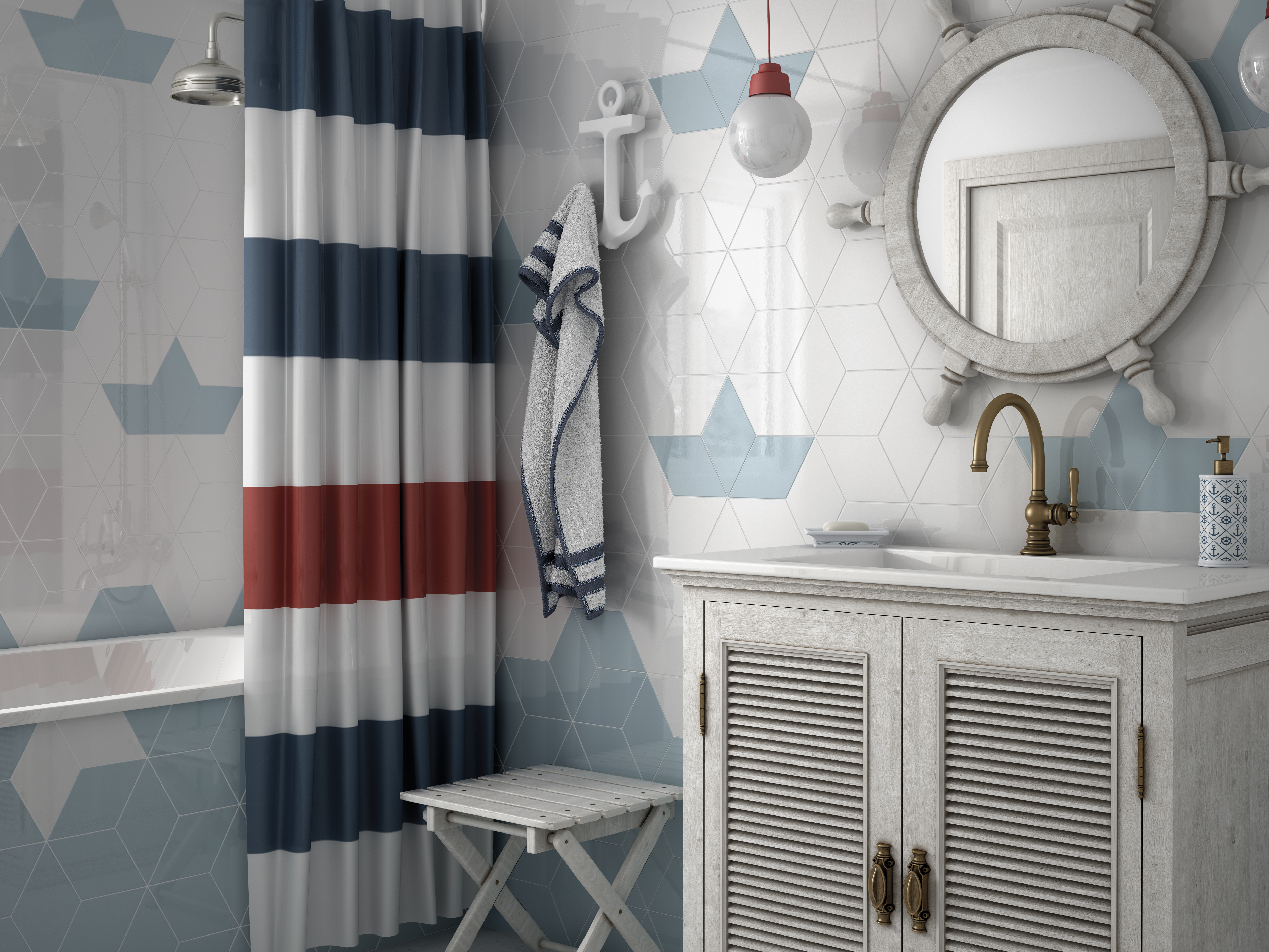 Seinälaatta Cello Rhombus 15,2x26,3 vaaleansininen kiiltävä 1m²