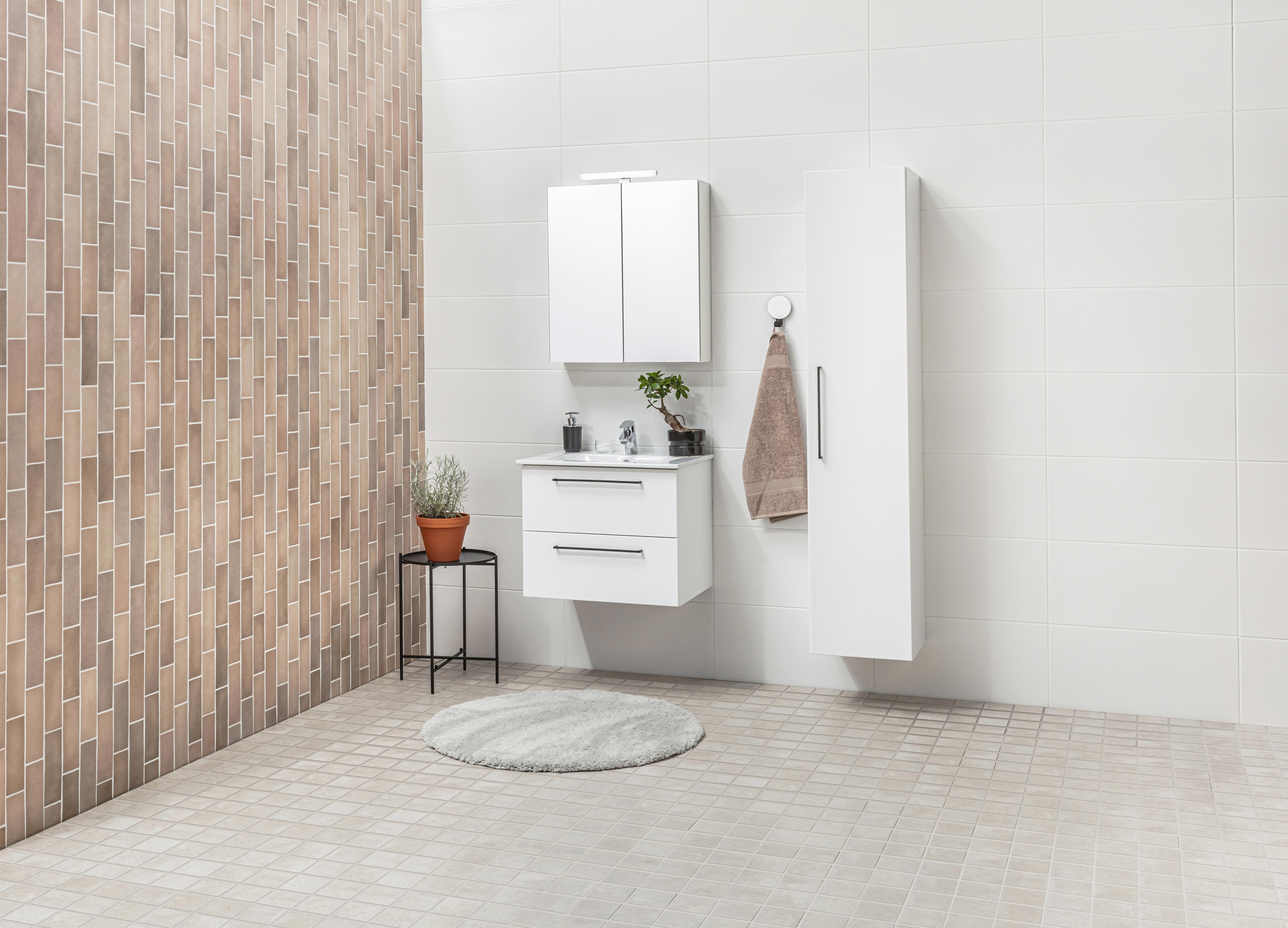 Seinälaatta Cello Magma 6,5x20 vaaleanpinkki matta 1m²