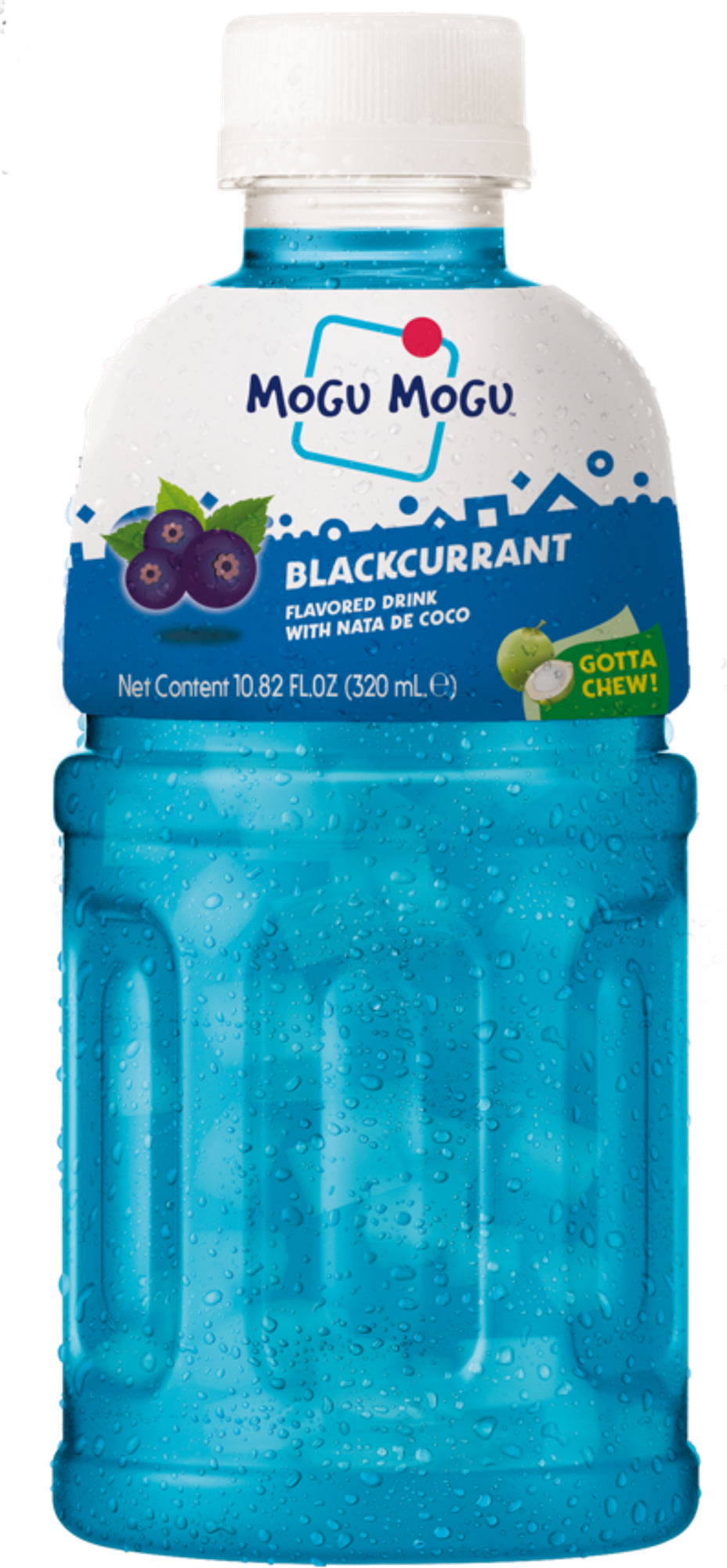 Mogu Mogu blackcurrant svartvinbärssmak Nata de coco-dryck 0,32l