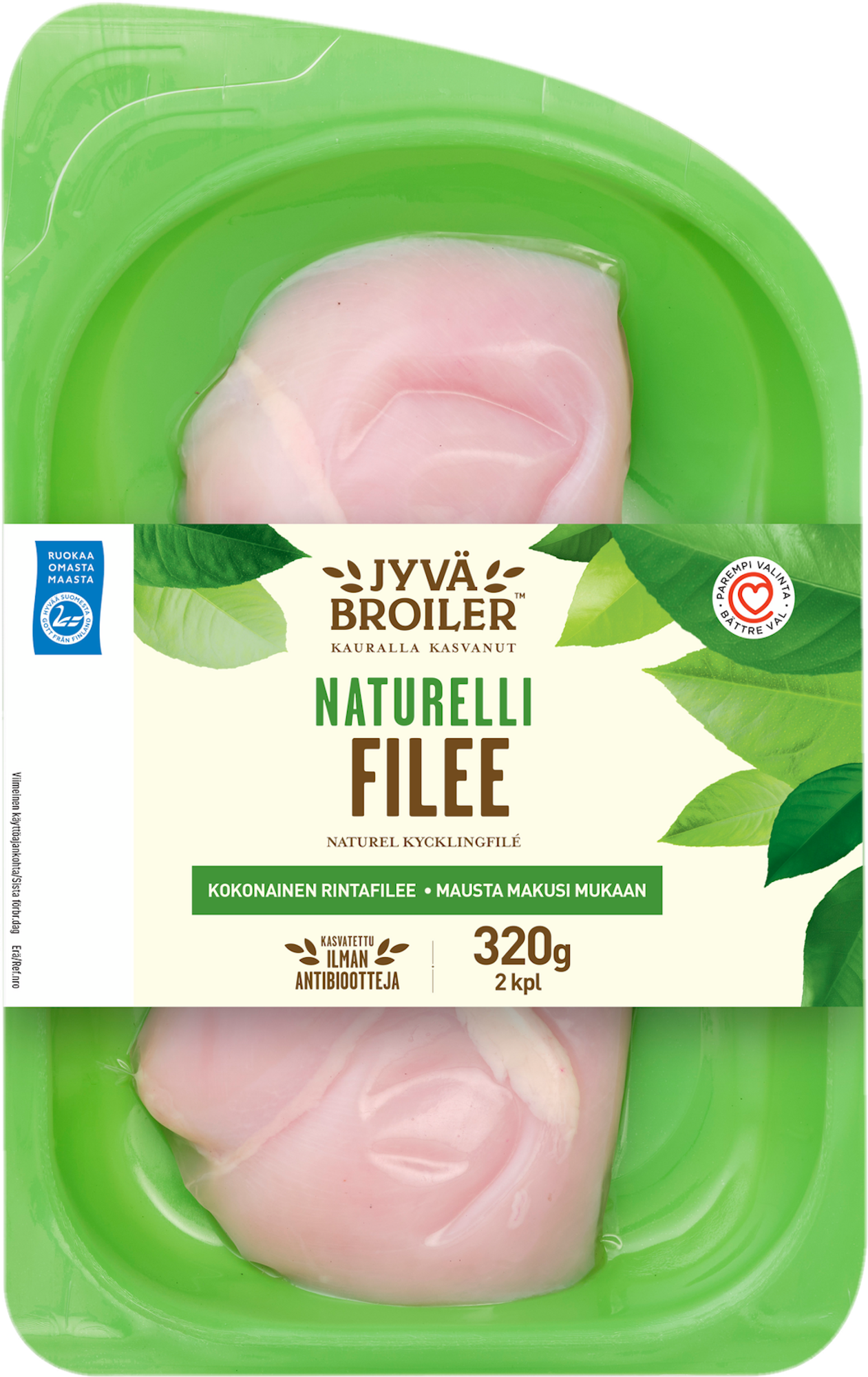 Jyväbroiler Kycklingfilé okryddad 320 g