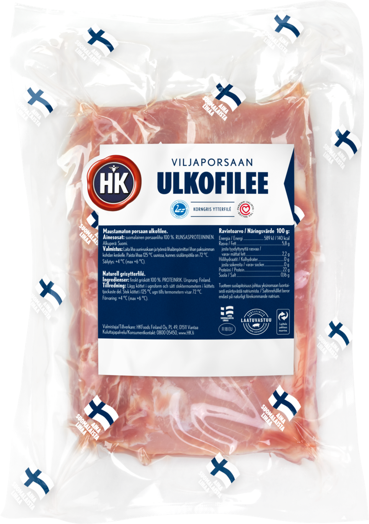 HK Spannmålsgris ytterfilé ca 0,8 kg