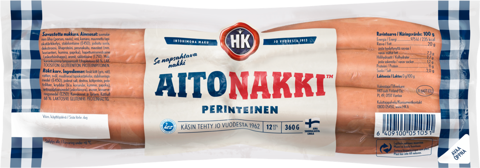 HK Aitonakki Traditionell 360g