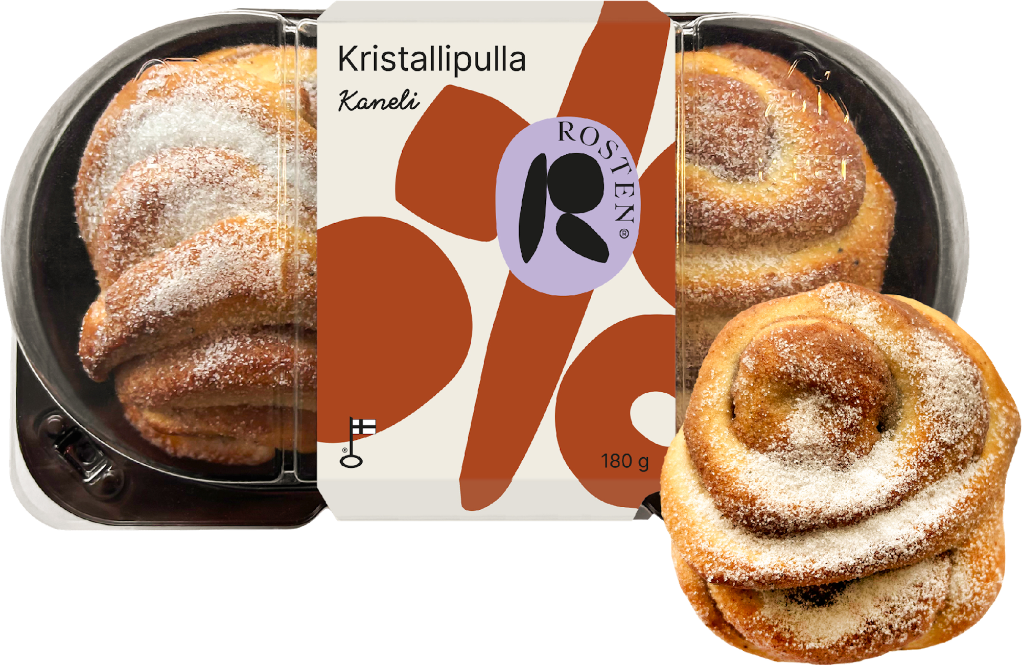 Rosten Kristallbulle 2 st 180g fyllda bullar