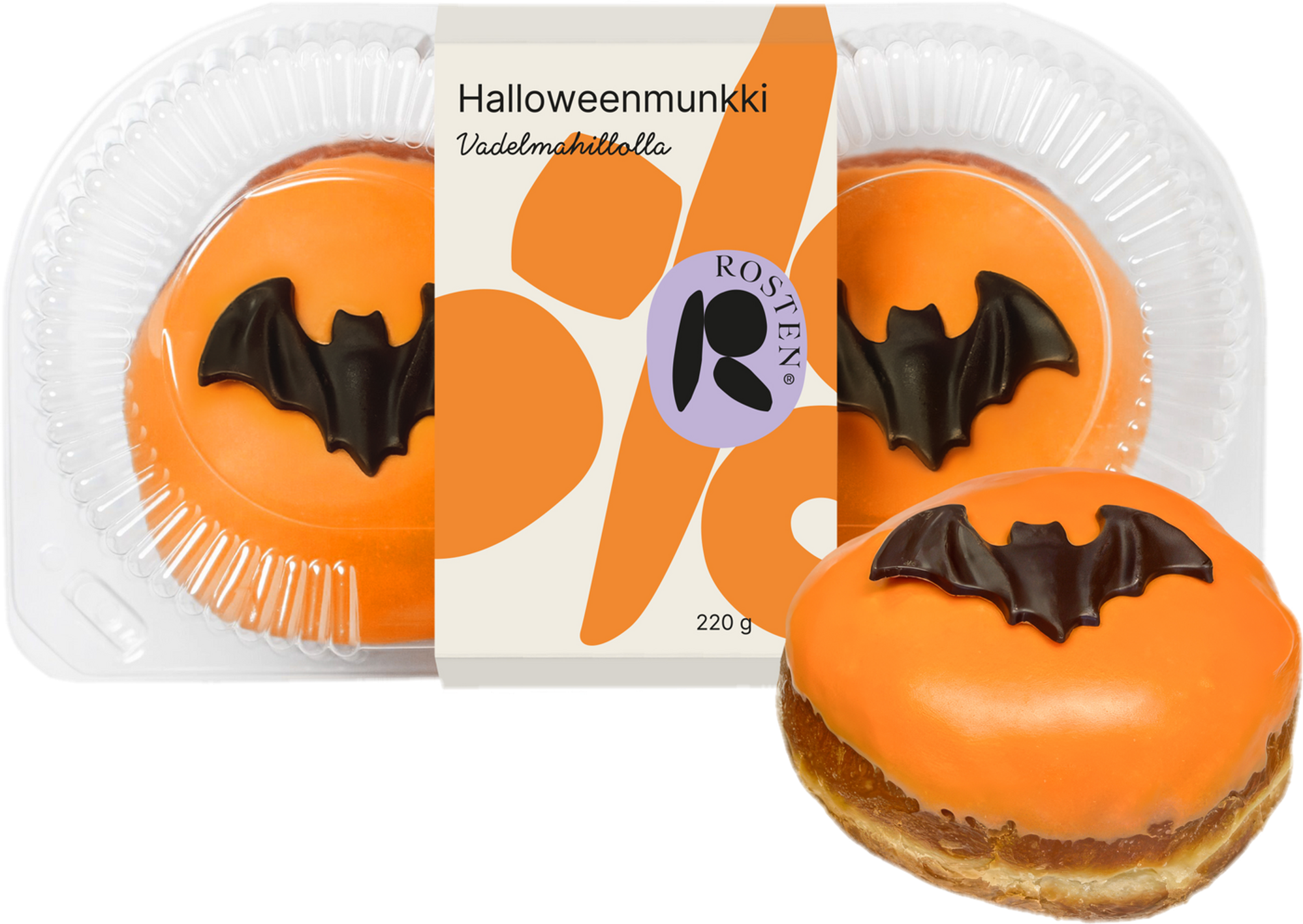 Rosten Halloweenmunk 2 st/220g