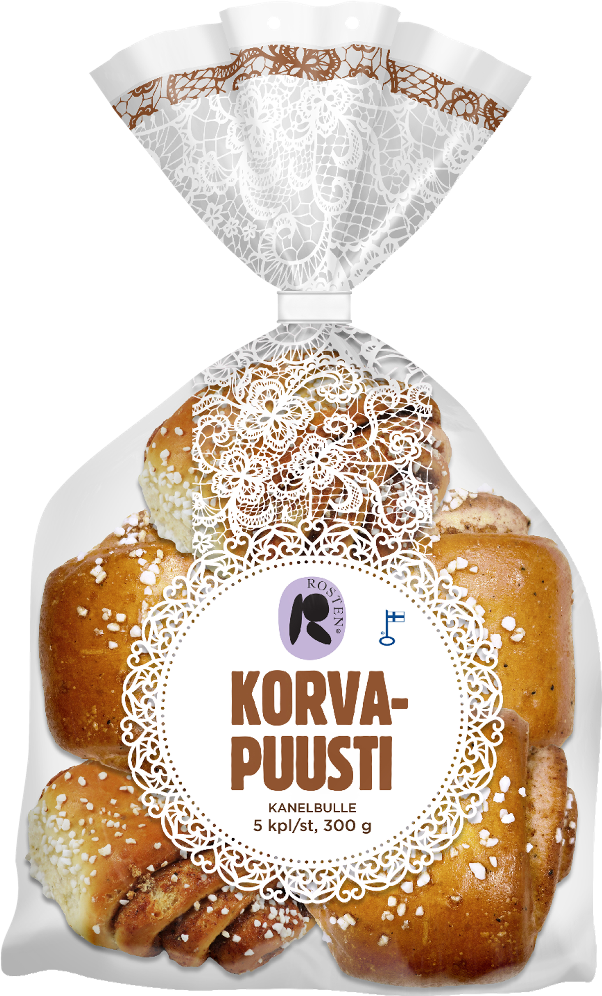 Rosten Kanelbulle 5 st/300 g