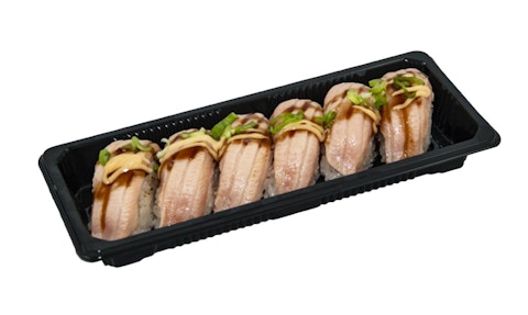 SushiTake Nigiri Liekitetty Lohi L 188g (Ehtii klo 13 eteenpäin oleviin tilauksiin)