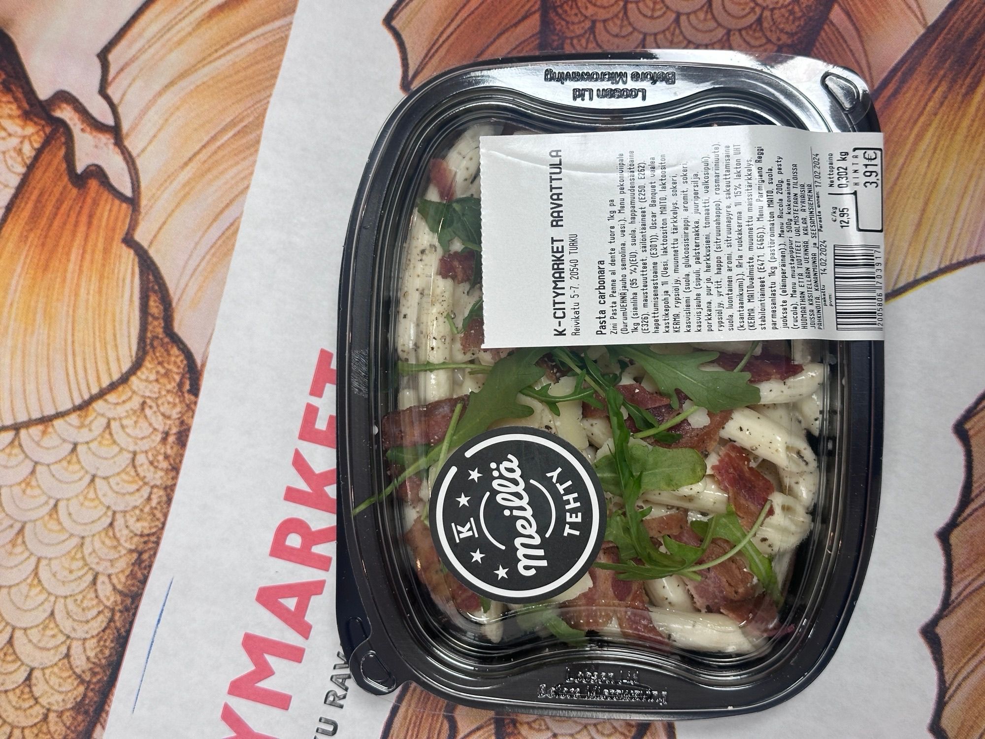 Pasta carbonara KRuoka Verkkokauppa