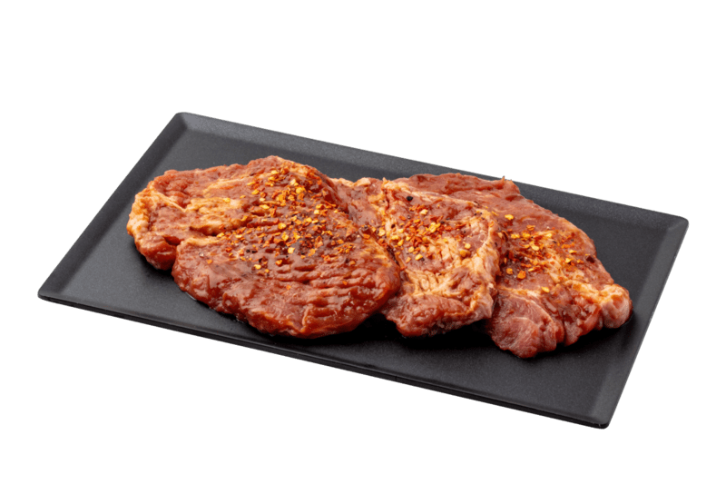 Porsaan kasslerpihvi herkkumarinadilla 