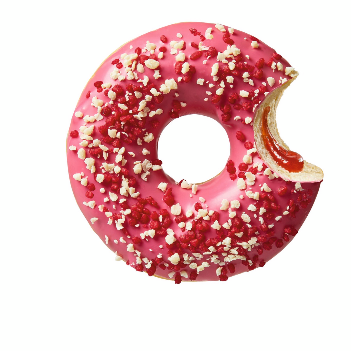 Donut Worry Be Happy Donitsi mansikkatäyte 71g
