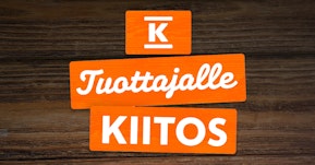 Tuottajalle kiitos