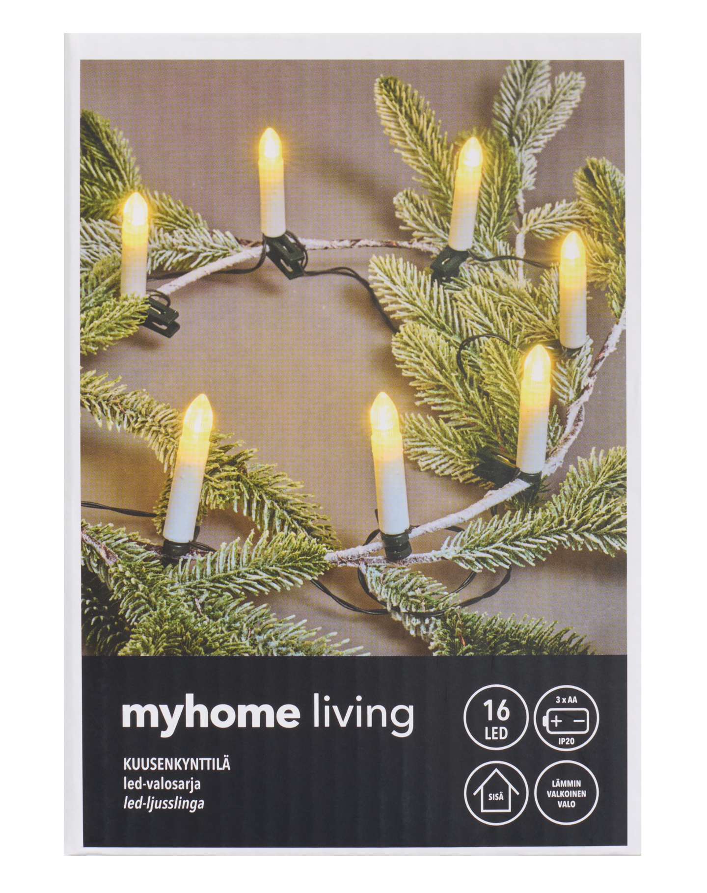 myhome kuusenkynttiläsarja 16 led