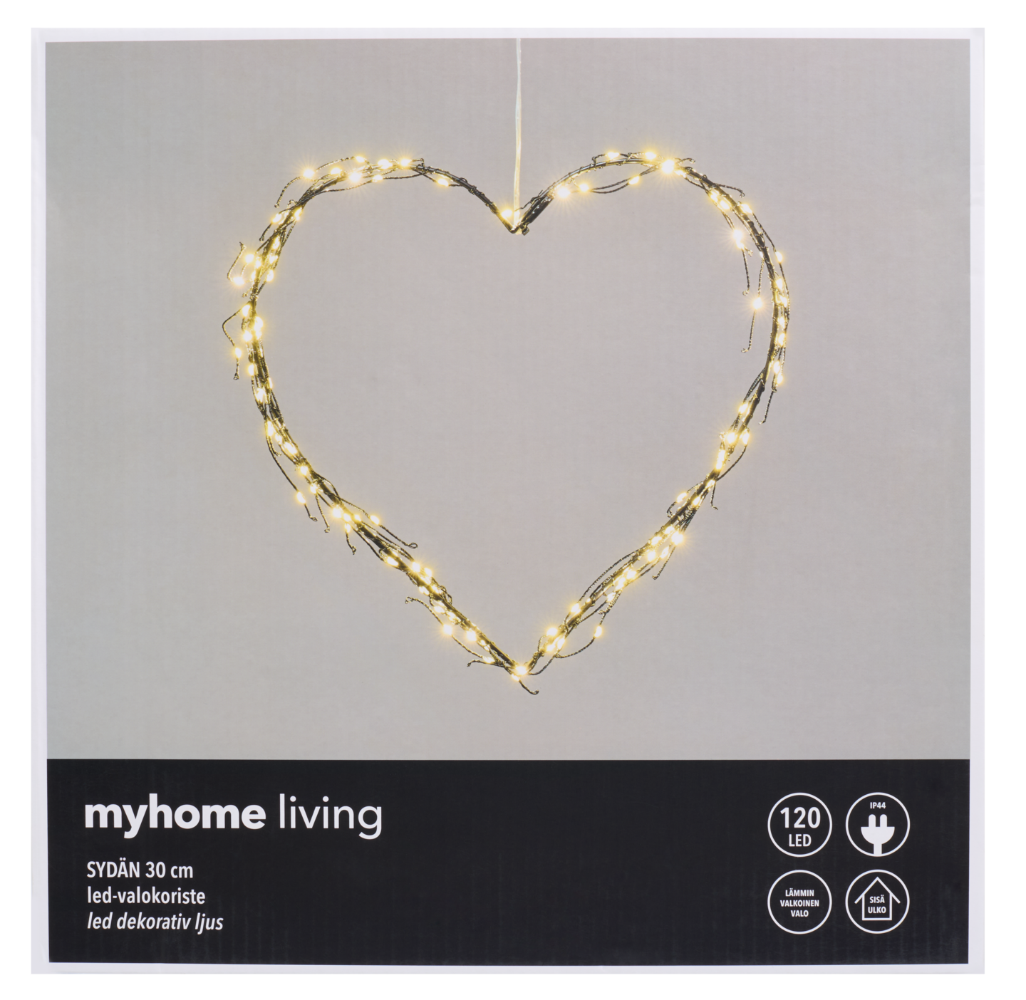 myhome Sydän valokoriste 120 led