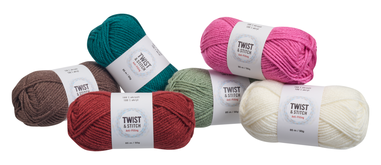 Twist&Stitch akryylilanka 50g 11218 ruskea