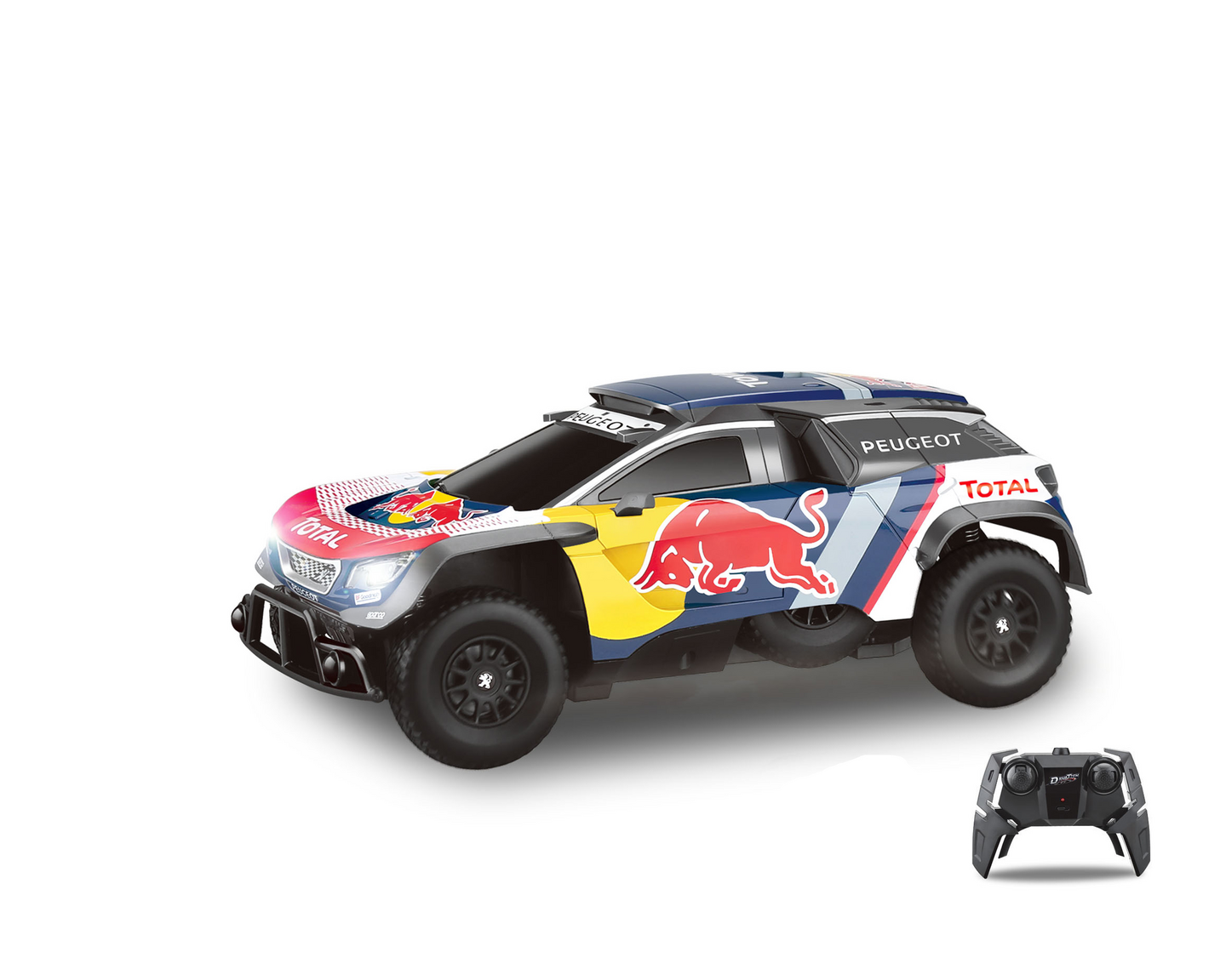 Redbull Peugeot DKR3008 1:16 2,4Ghz radio-ohjattava auto
