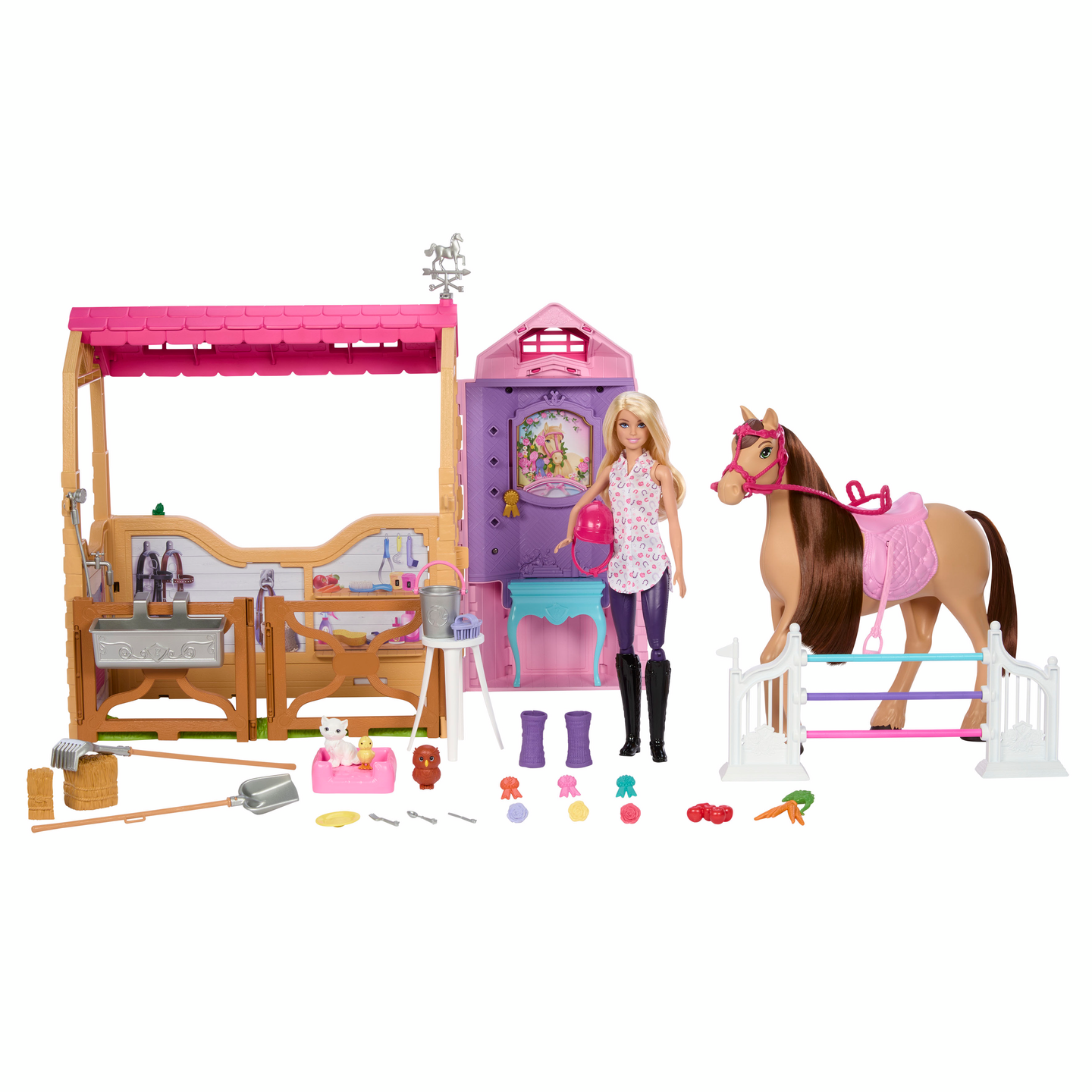 Barbie Ultimate Stable ratsutalli, nukke ja poni leikkisetti
