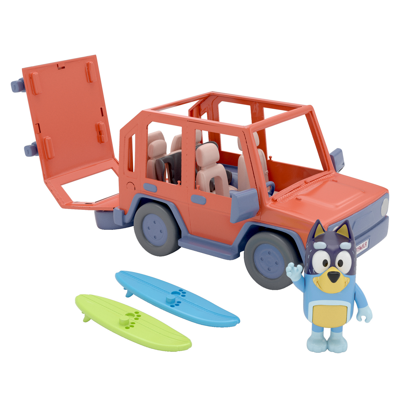BLUEY Family Cruiser-auto 20 cm&1 hahmo