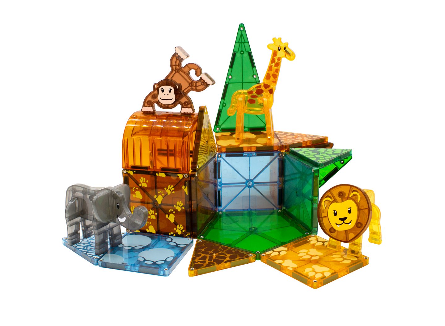 MAGNA-TILES® Safari Animals -magneettirak.sarja, 25 osaa