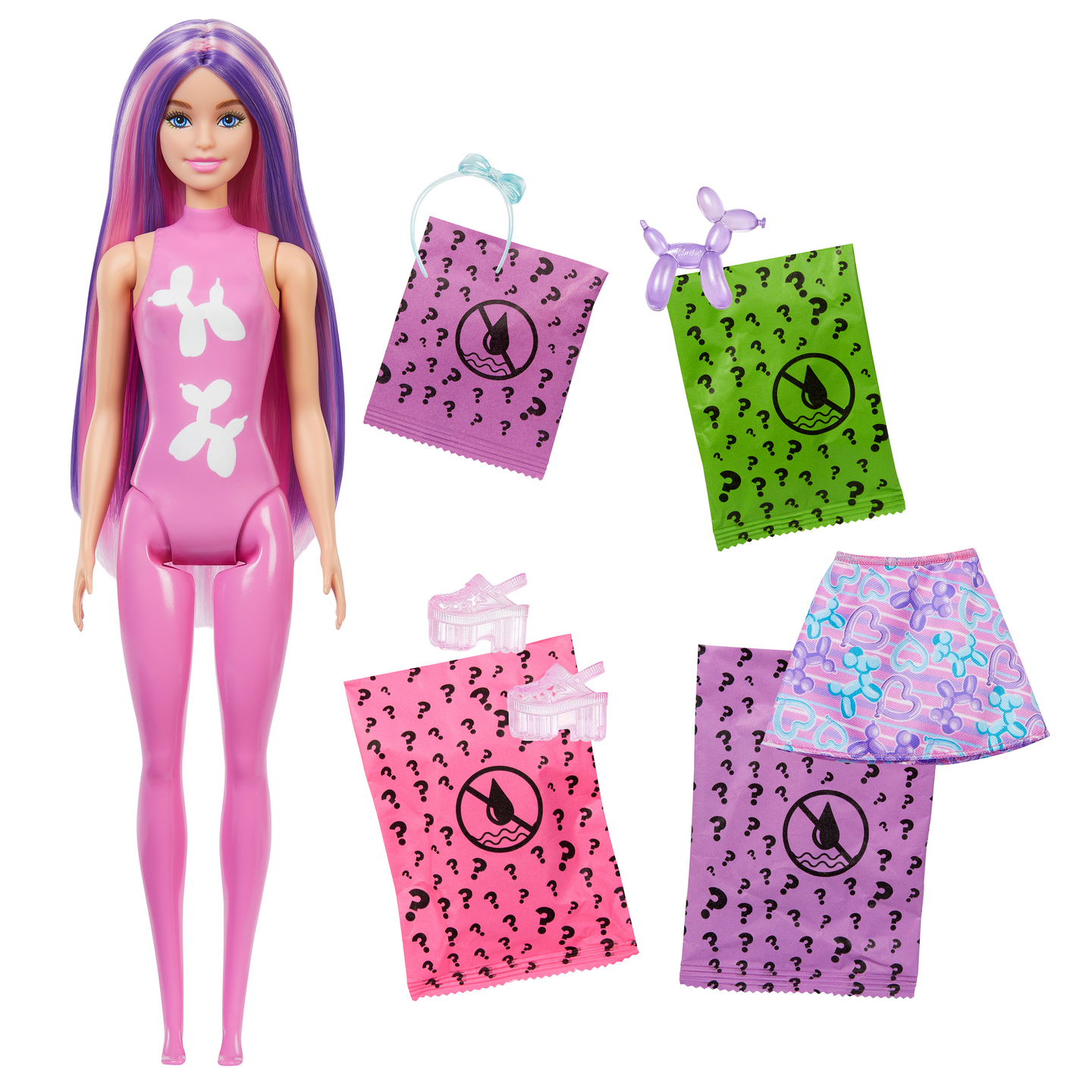 Barbie Color Reveal Balloon Animals -nukke