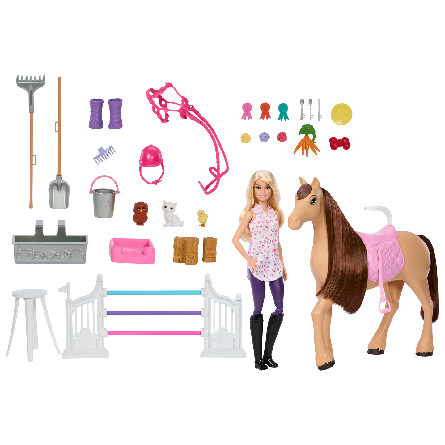 Barbie Ultimate Stable ratsutalli, nukke ja poni leikkisetti