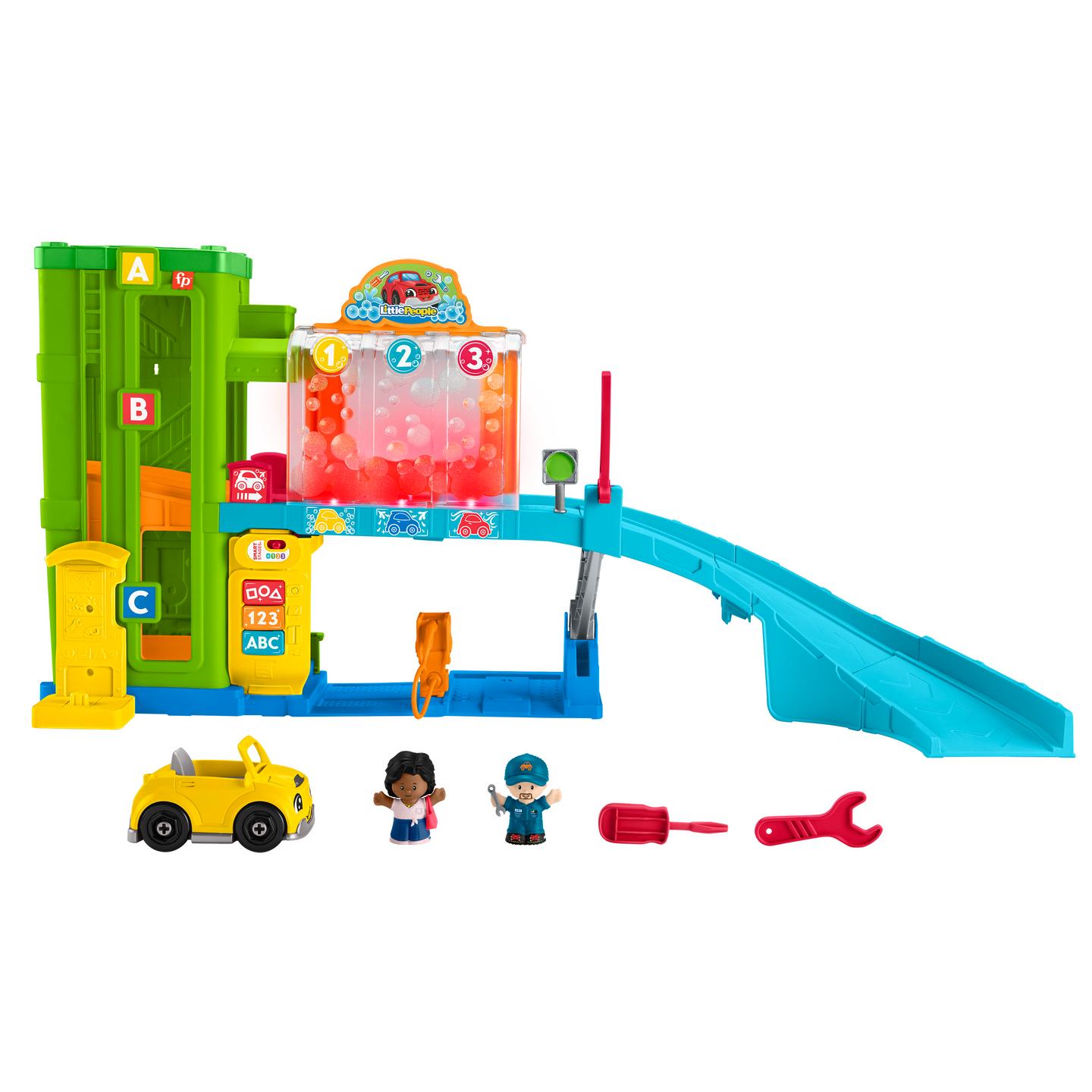 Fisher-Price Little People Learning Garage  -huoltoasemaleikkisetti