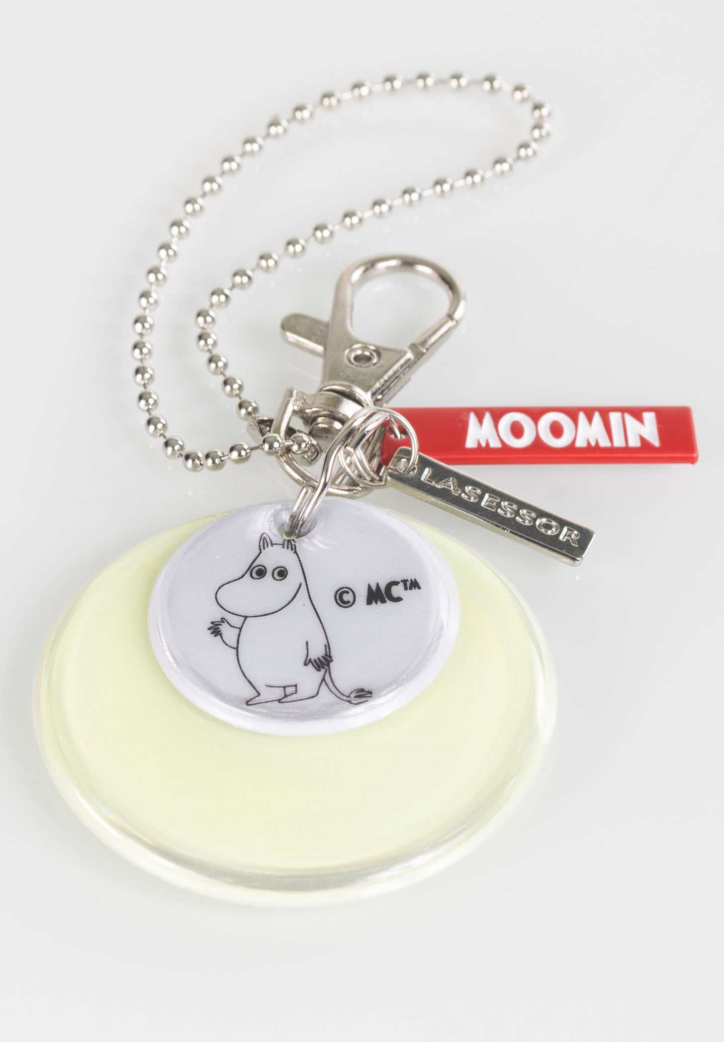 Lasessor X Moomin 2-osainen Design hohtoheijastin Muumipeikko