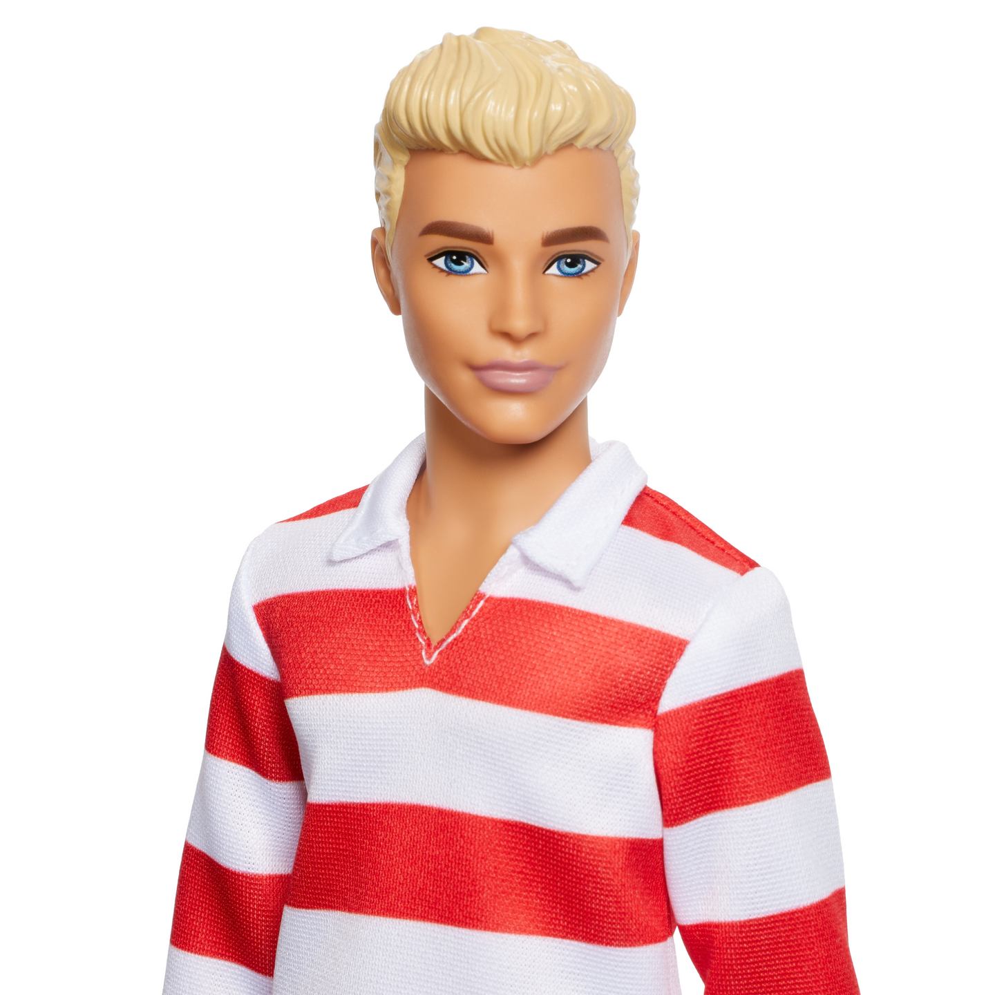 Barbie Ken Fashionista raidallisessa paidassa