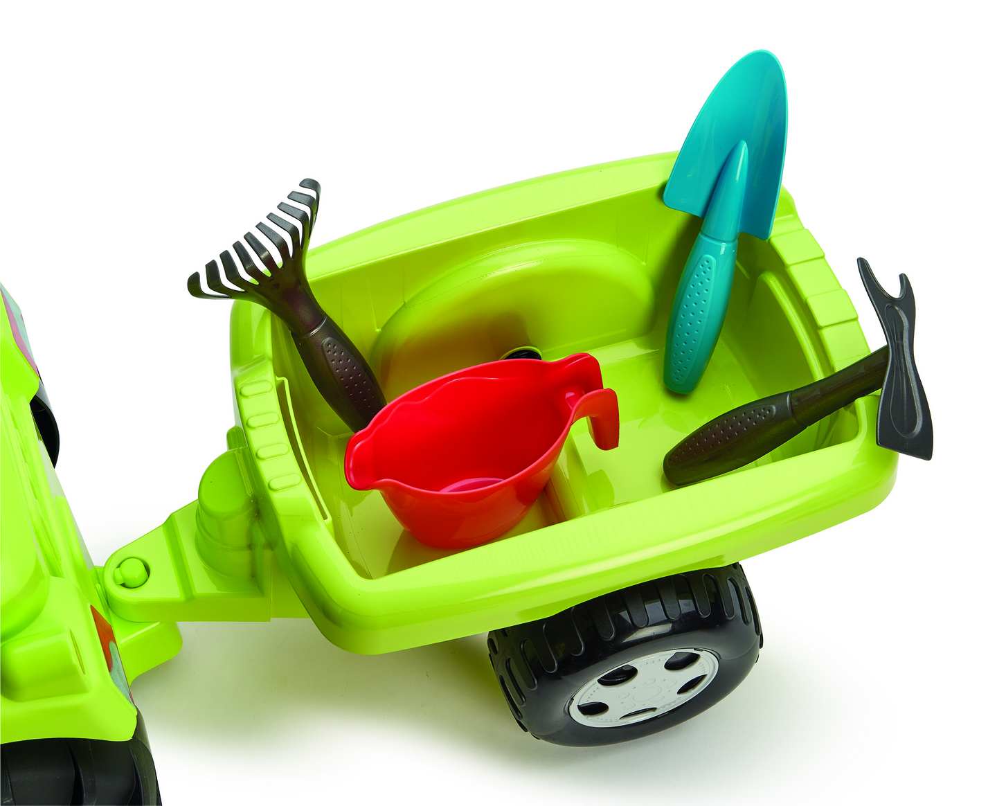Ride-on traktori+perävaunu, tarvikkeita