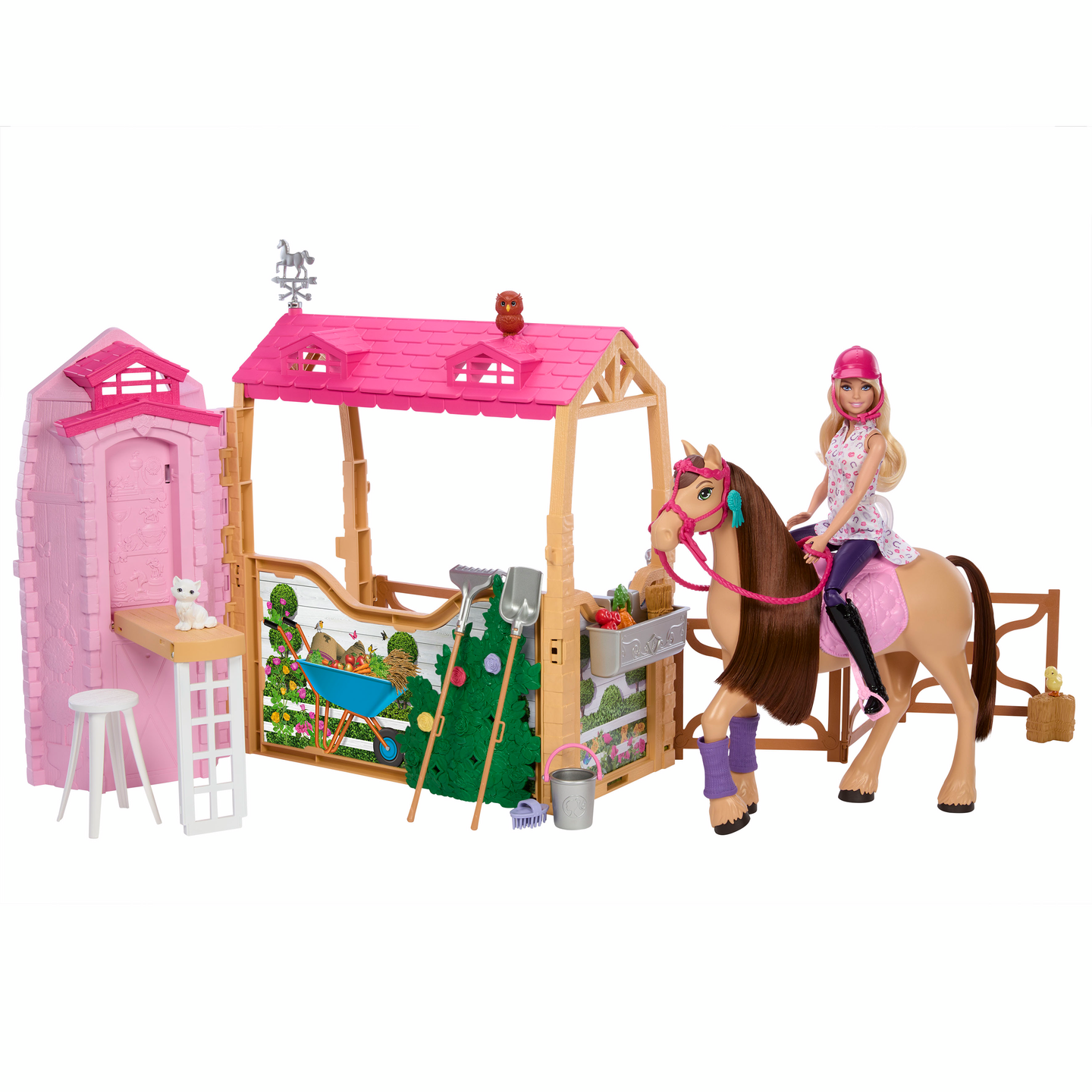 Barbie Ultimate Stable ratsutalli, nukke ja poni leikkisetti