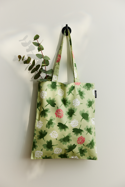 Finlayson Söpö kassi 36x42 cm vihreä-roosa