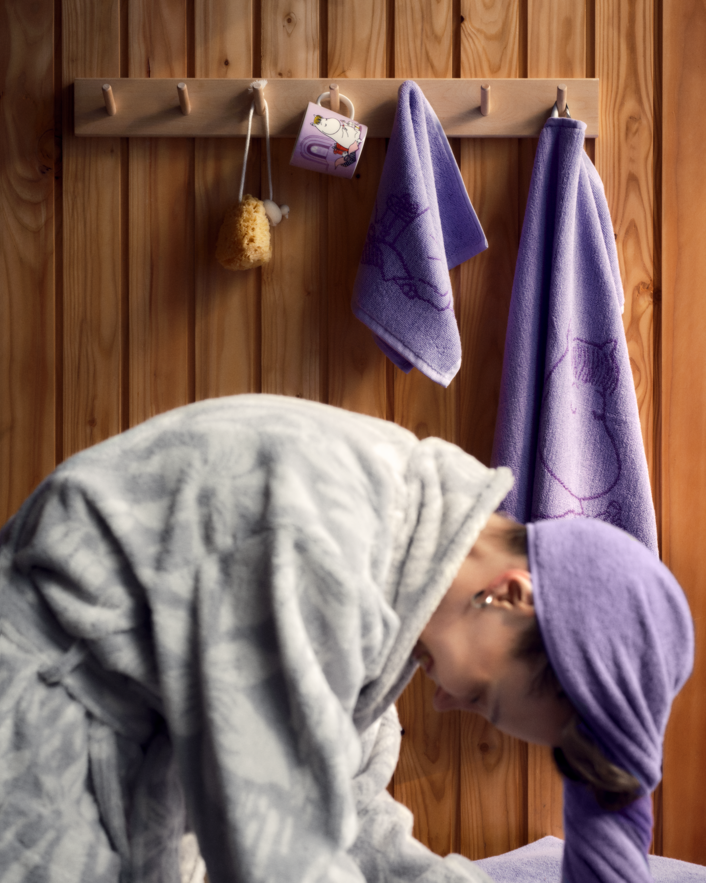 Muumi pyyhe 70x140cm Niiskuneiti