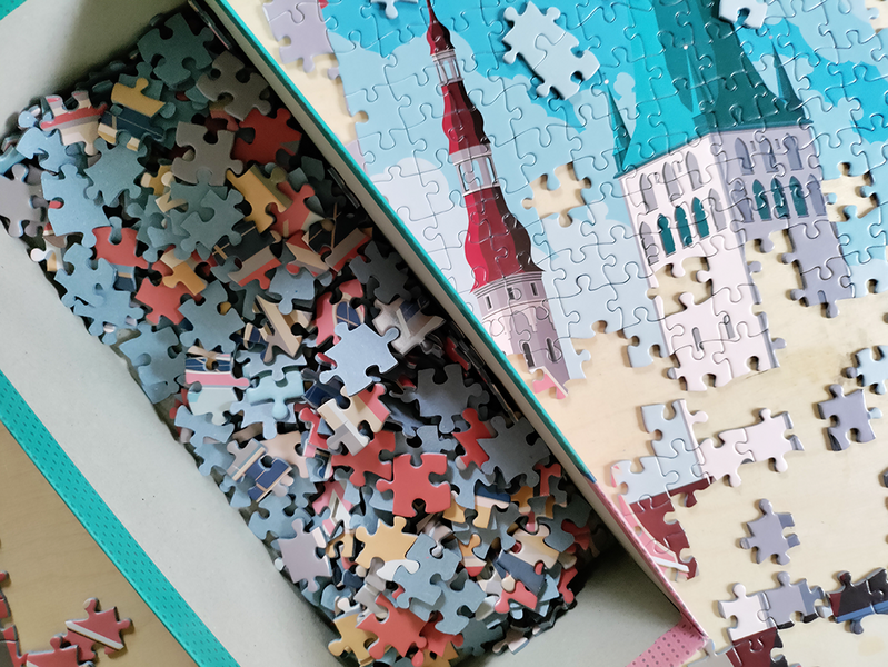 Tactic 1000 palaa Vintage Cities Tallinn palapeli