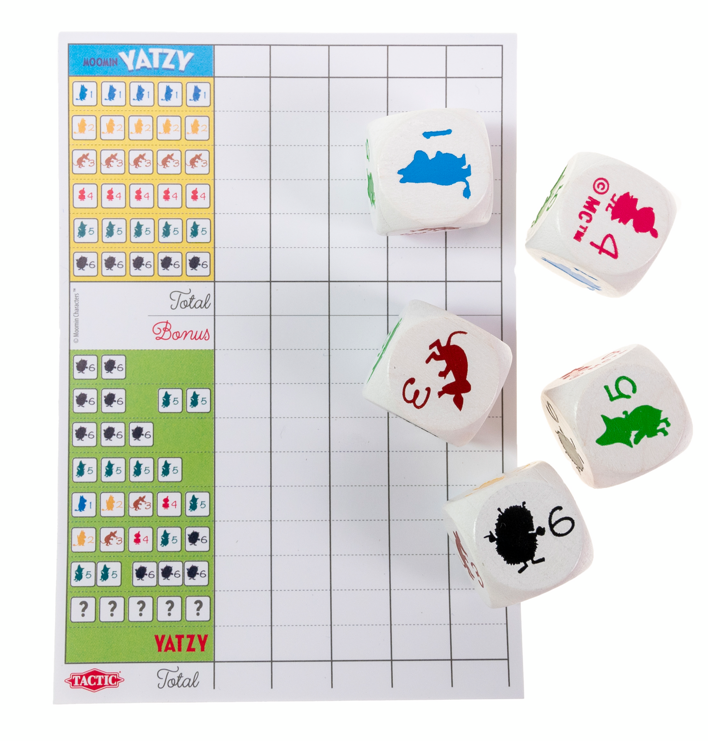 Tactic Muumi Yatzy lastenpeli