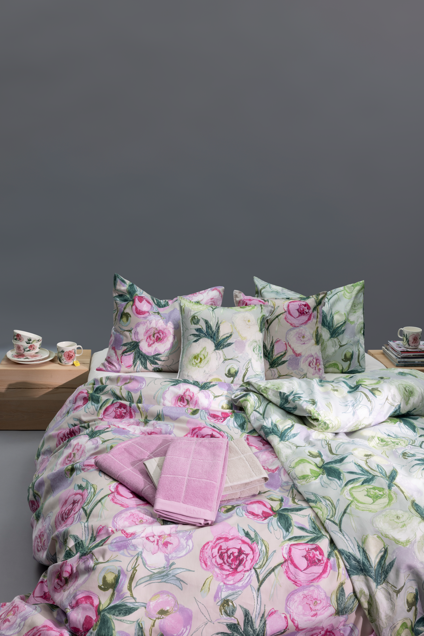 Pentik Bella pussilakanasetti 150x210 cm vaaleanpunainen