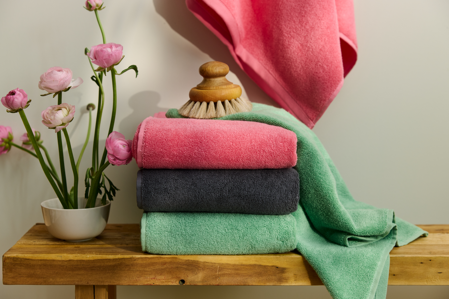 Finlayson Huvi käsipyyhe 50x70 cm pinkki