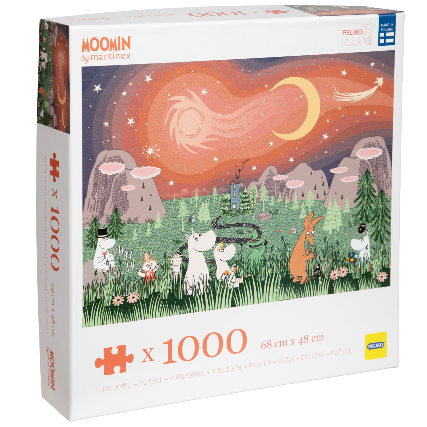 Peliko Muumi 1000 palaa tähtikirkas
