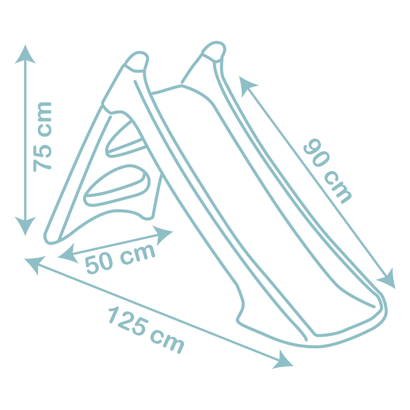 Smoby Little Smoby Green XS Liukumäki, pastelli